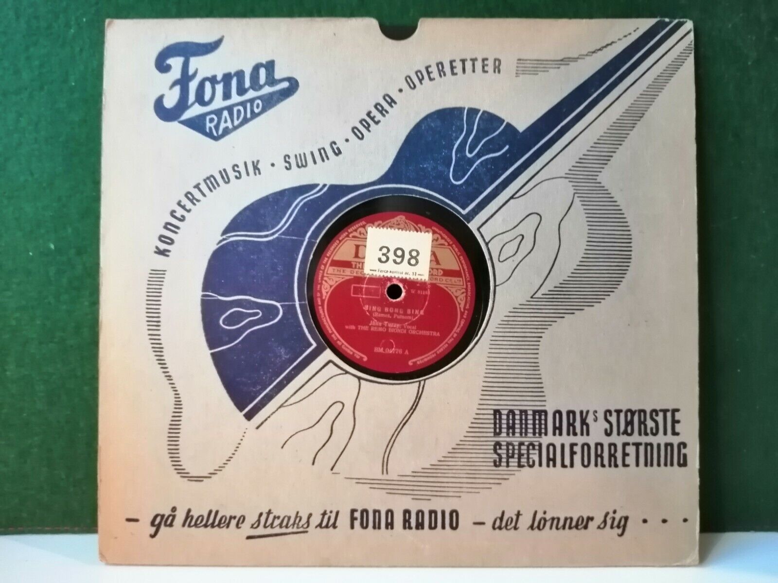 78 RPM JANE TURZYBing Bong Bing / Good Morning MrEchoDecca BM 04776 B