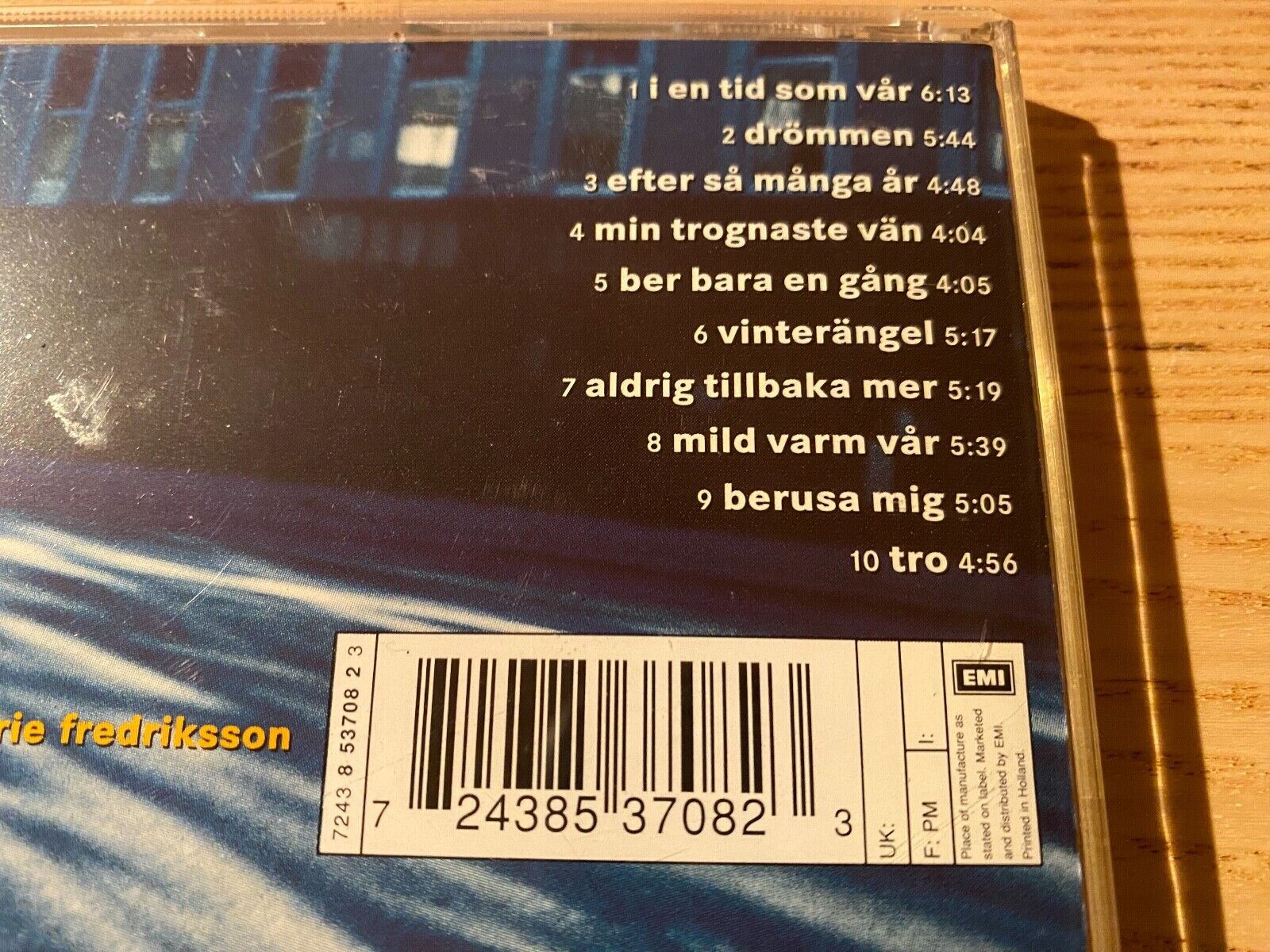 MARIE FREDRIKSSON "I EN TID SOM VÅR" 1996 CD ALBUM 10 TRACK EMI SVENSKA AB