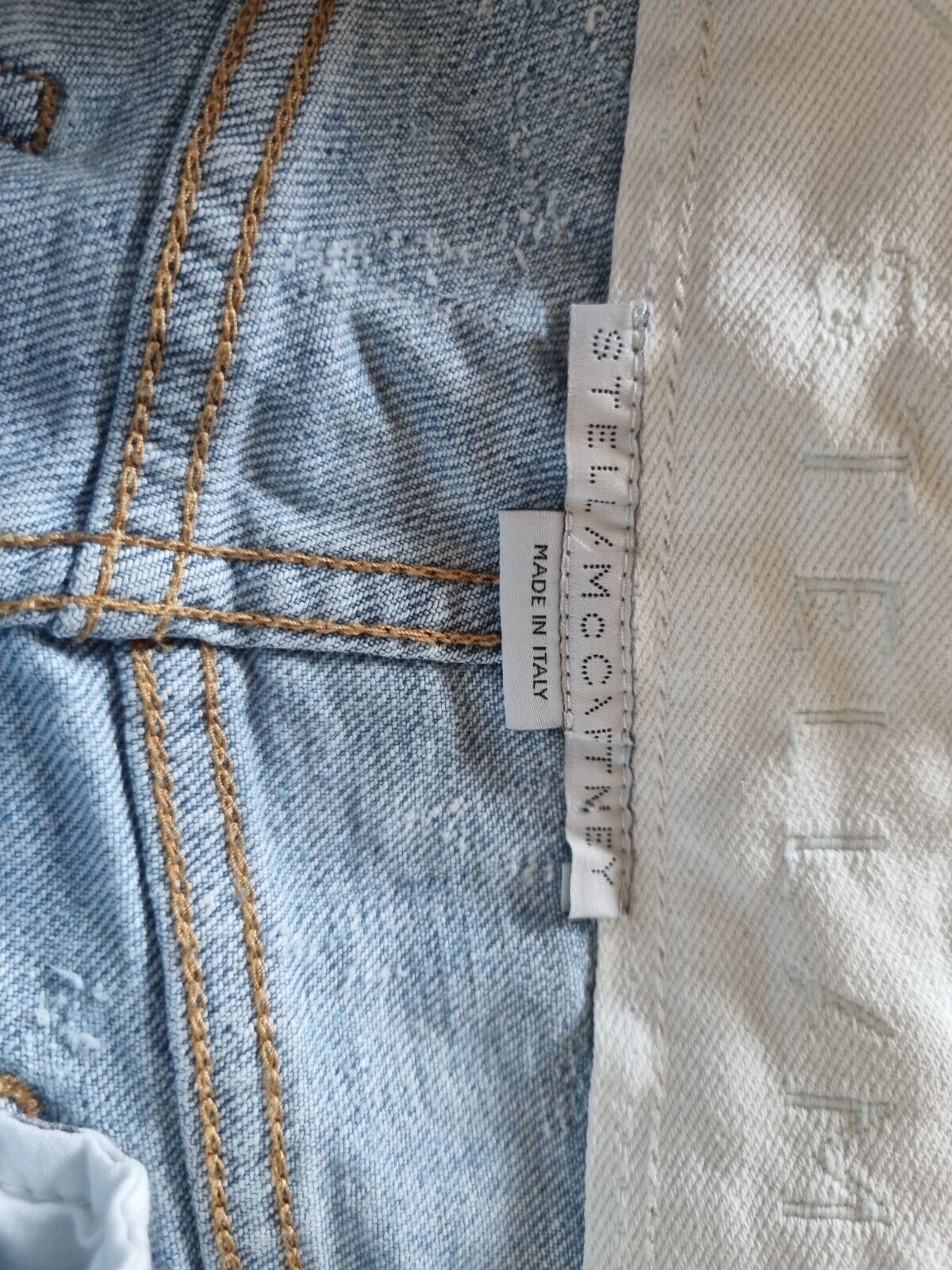 **Stella McCartney** Blue Denim Mini Shorts Size 27