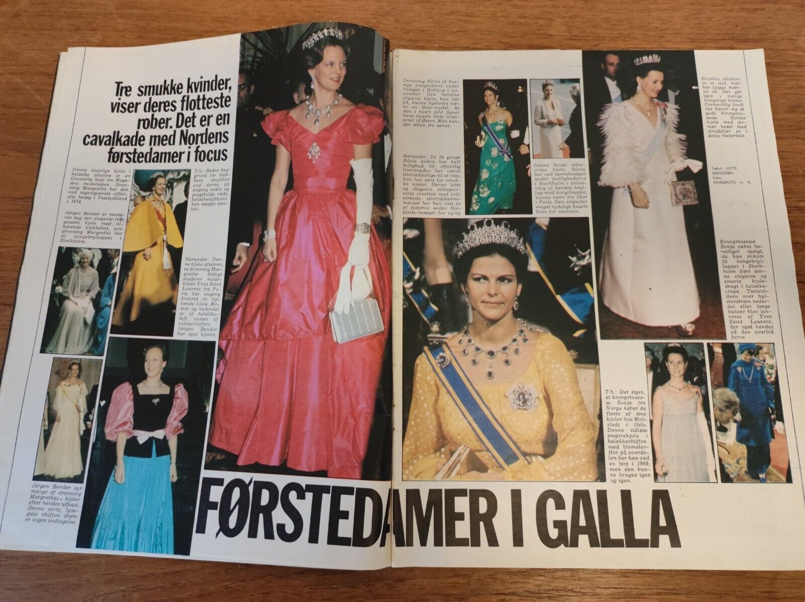 ABBA Queen Margrethe SILVIA Wenche Myhre INGRID Spies 1977 Danish Magazine BB39