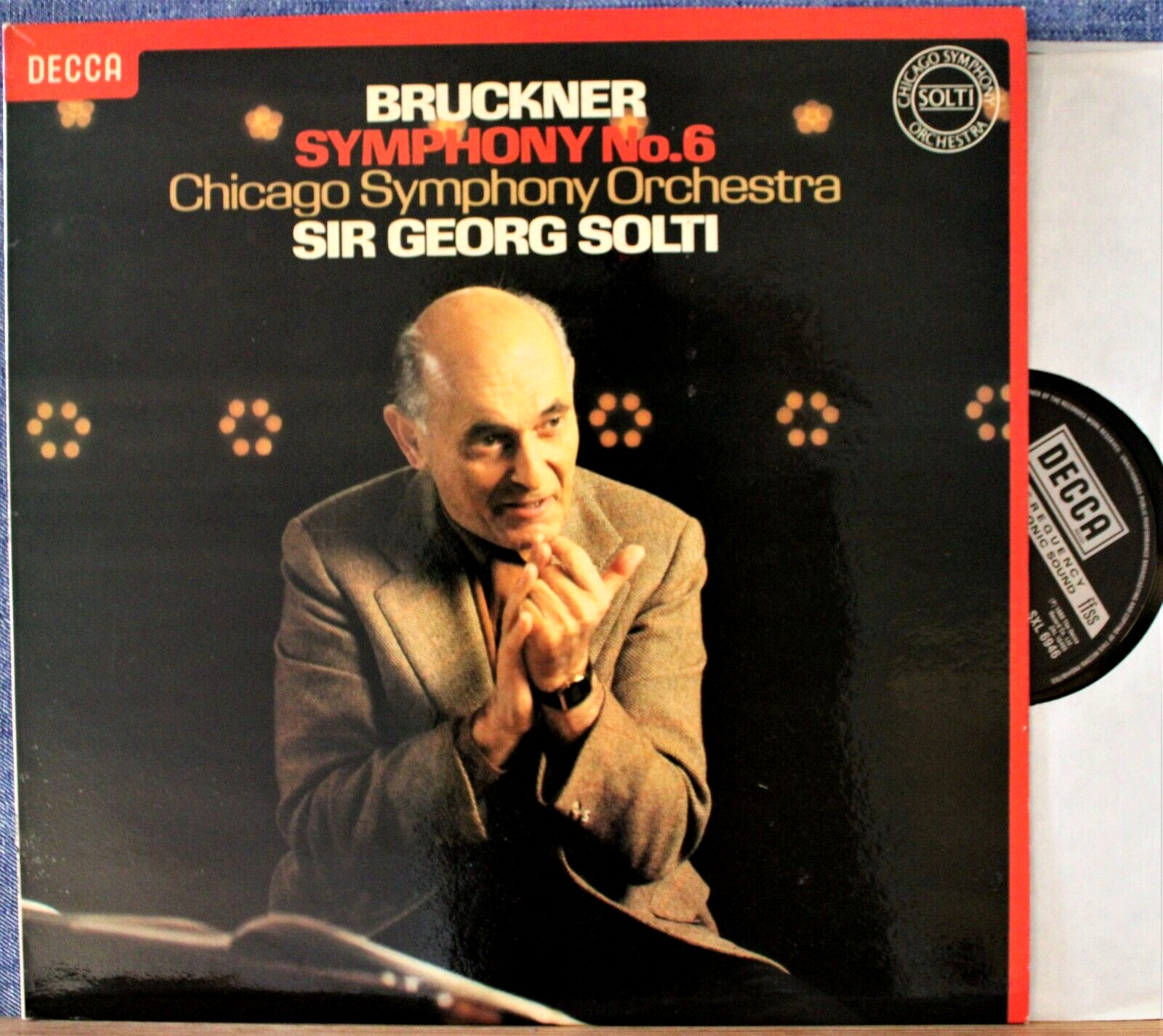 Solti Bruckner (Symphony 6) Decca SXL 6946 NM