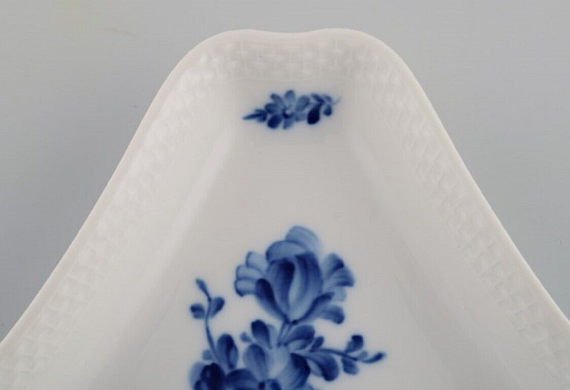 Royal Copenhagen Blue Flower Braided triangular dish Model number 10/8278