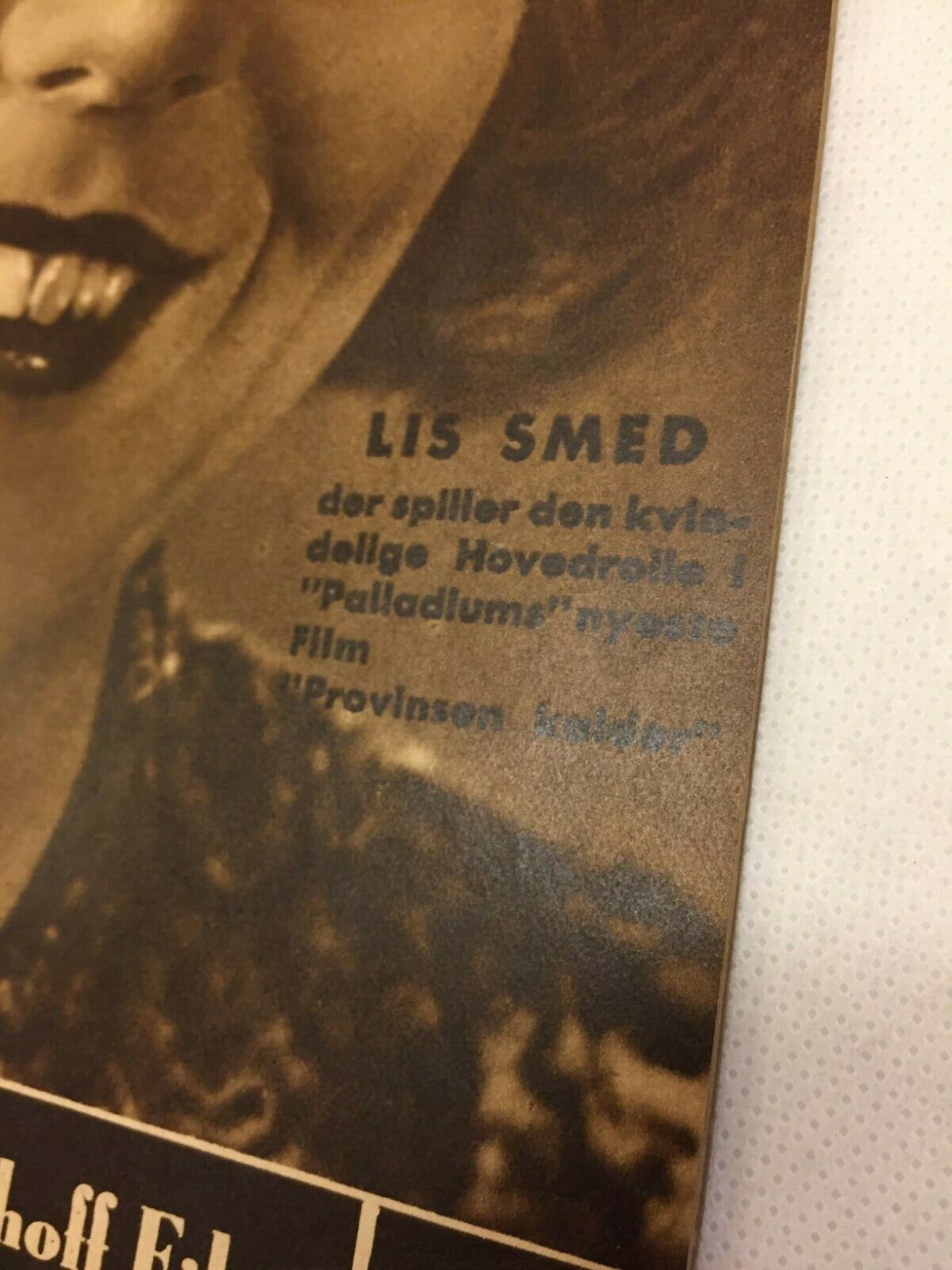 Lis Smed Actress Complete Antique Vintage Danish Magazine 1935 Filmjournalen