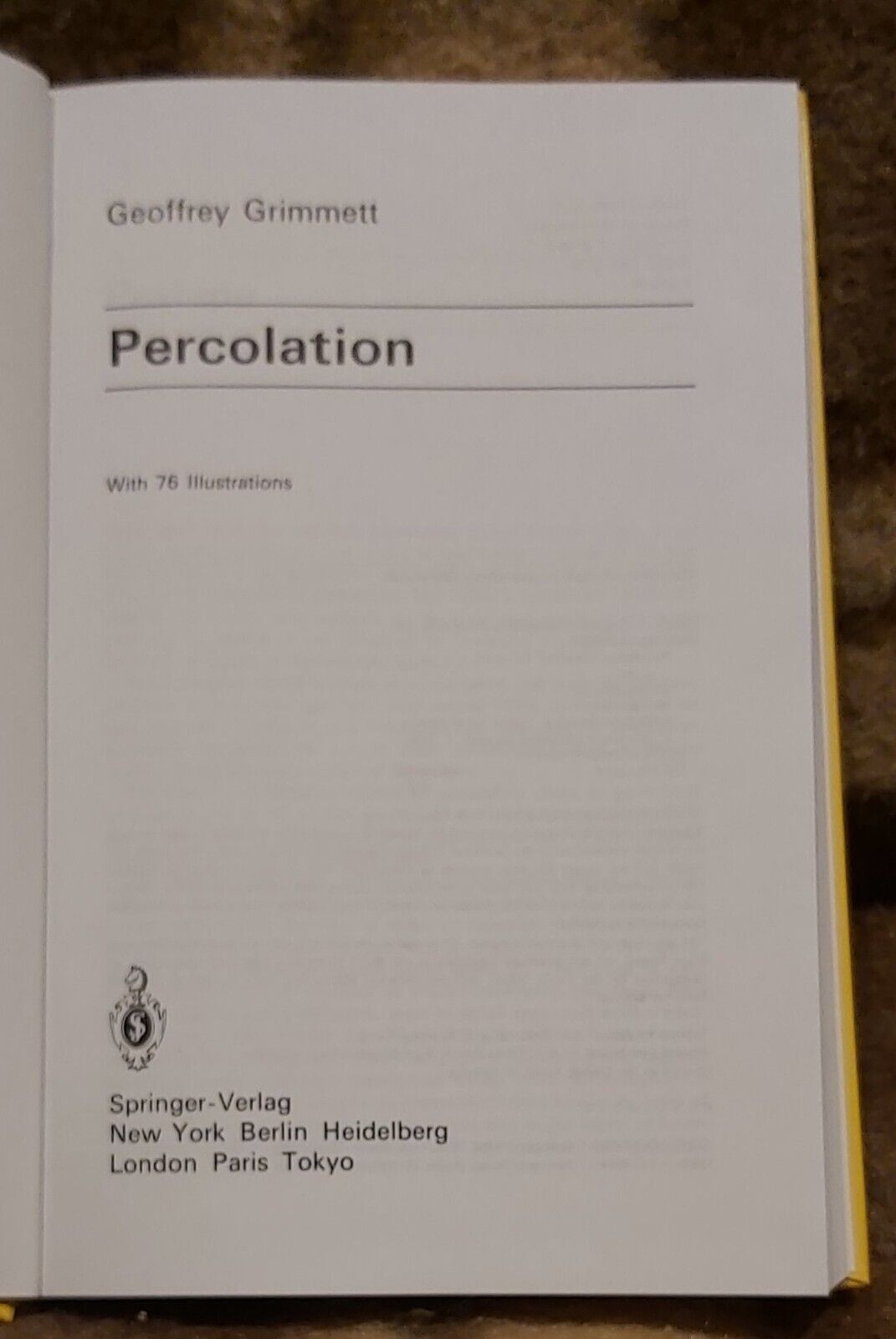 Percolation (HC 1989)