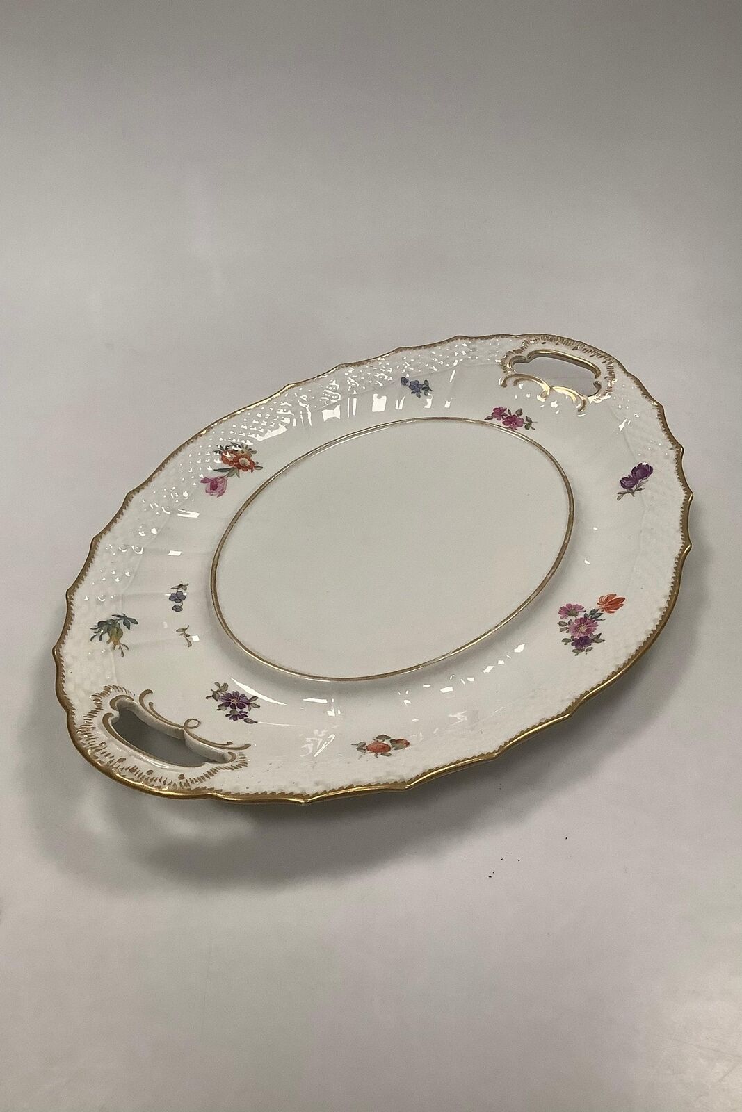 Royal Copenhagen Full Saxon Flower Saucer for Tureen No 1672