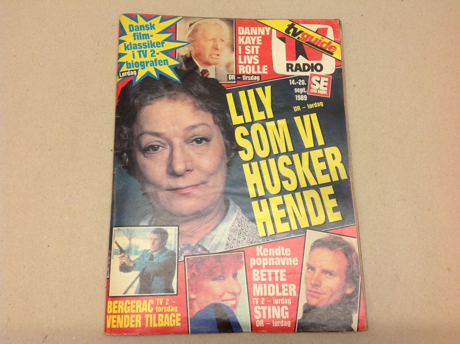 Princess Caroline Monaco +Eurythmics Poster Danish Magazine 1989 "Se og Hoer"