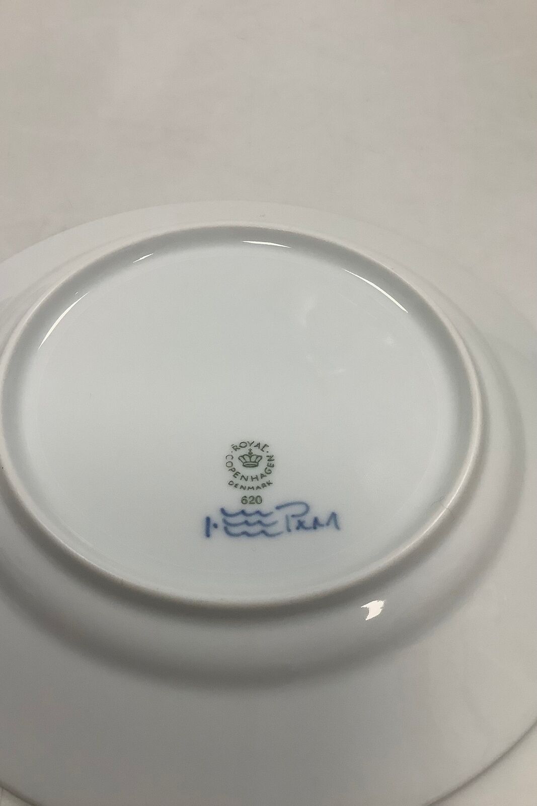 Royal Copenhagen Gron Riflet Musselmalet Frokosttallerken No. 620