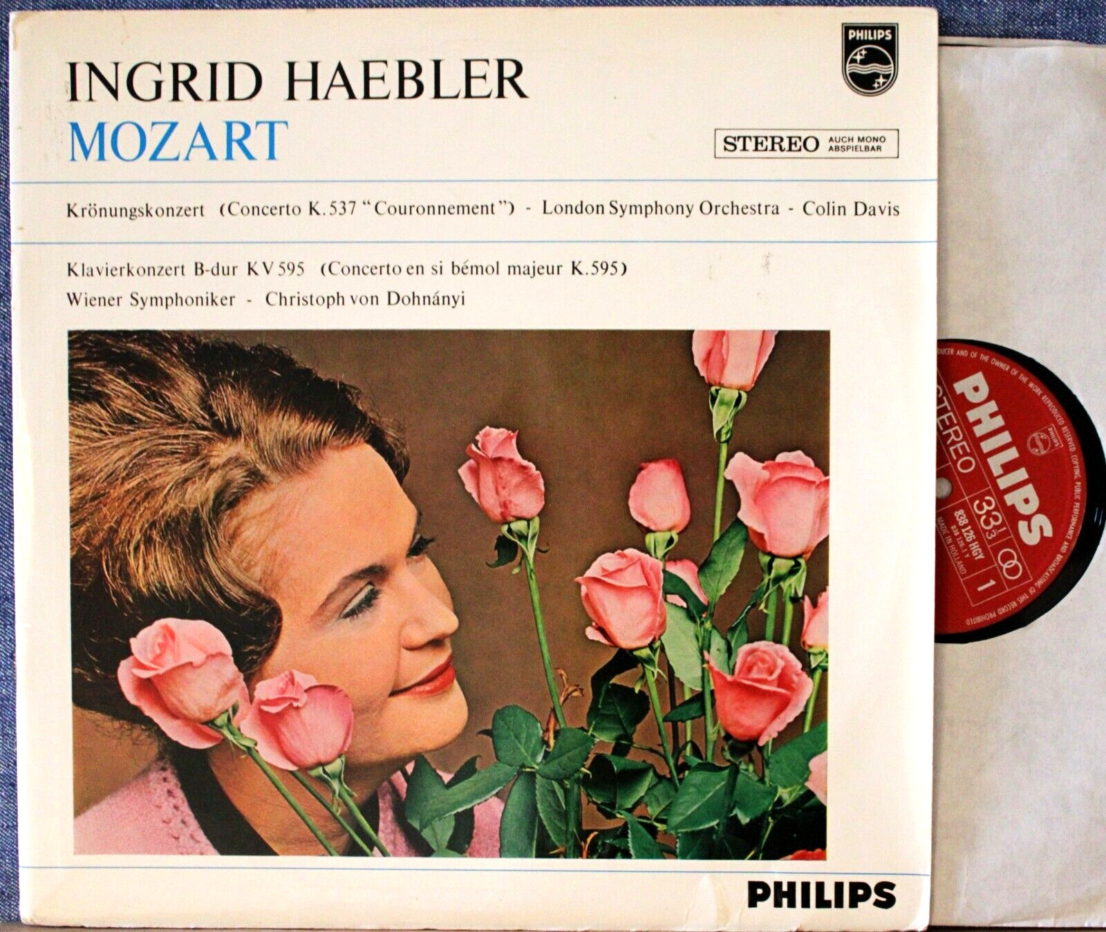 Haebler; von Dohnanyi Mozart Piano concertos KV 537 + 595) Philips 838 126 NM