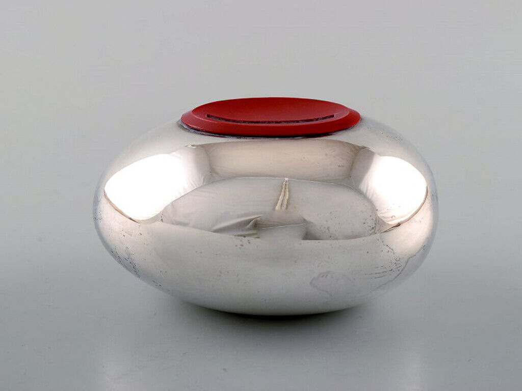 Hans Bunde for Cohr Egg shaped money box in stainless steel Danish design