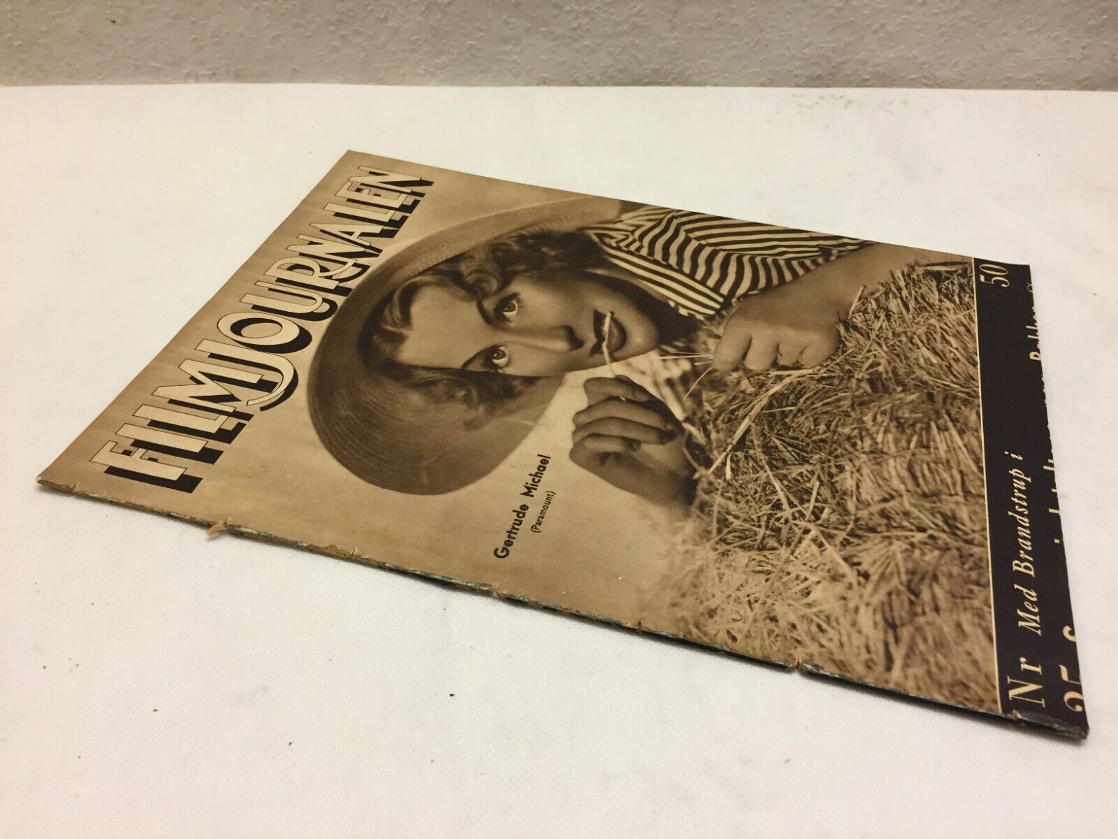 Gertrude Michael Complete Antique Vintage Danish Magazine 1935 Filmjournalen