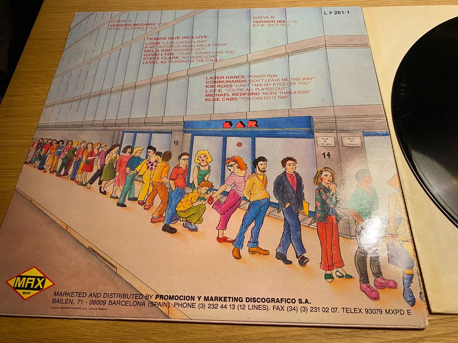 MAX MIX "MAX MIX" 1980 TRACK SPANISH PRESSED SGAE MAX MUSIC COMMUNARDS MEL  KIM