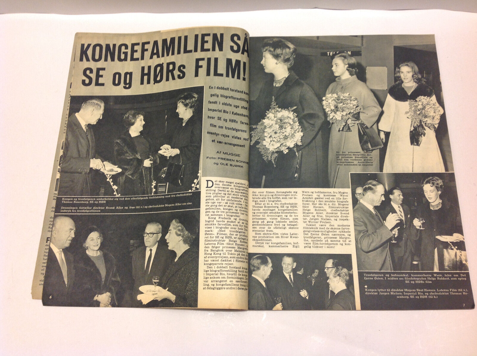 Danish King Frederik and Queen Ingrid Danish Royal 1964 Vintage Danish Magazine