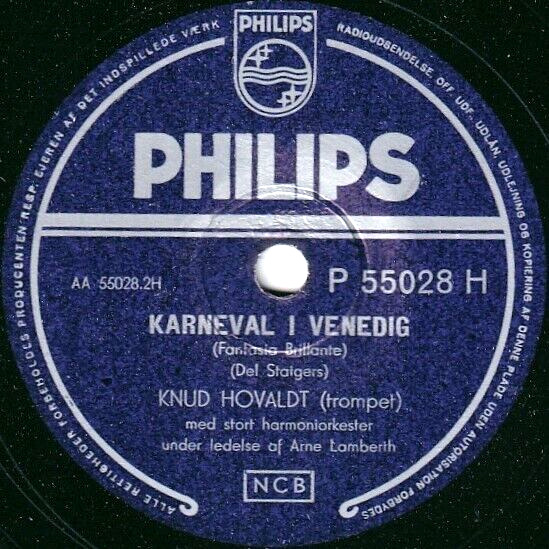 Hovaldt; Lambert Boizet (Trumpet Polka) + Staigers (Carnaval) Philips 55028