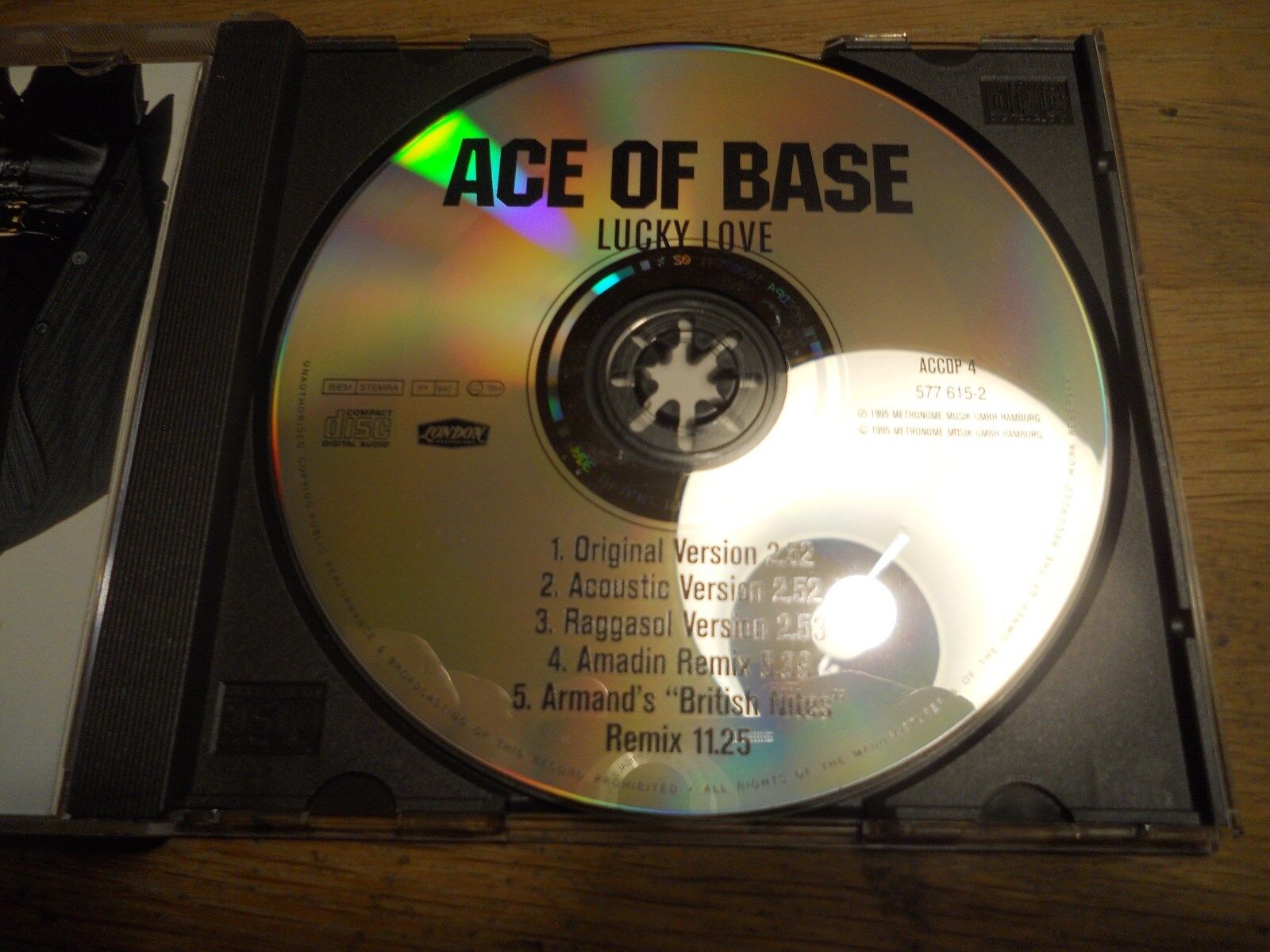 ACE OF BASE "LUCKY LOVE" 1995 CD 5 RARE REMIXED TRACKS LONDON RECORDS UK ACCDP 4