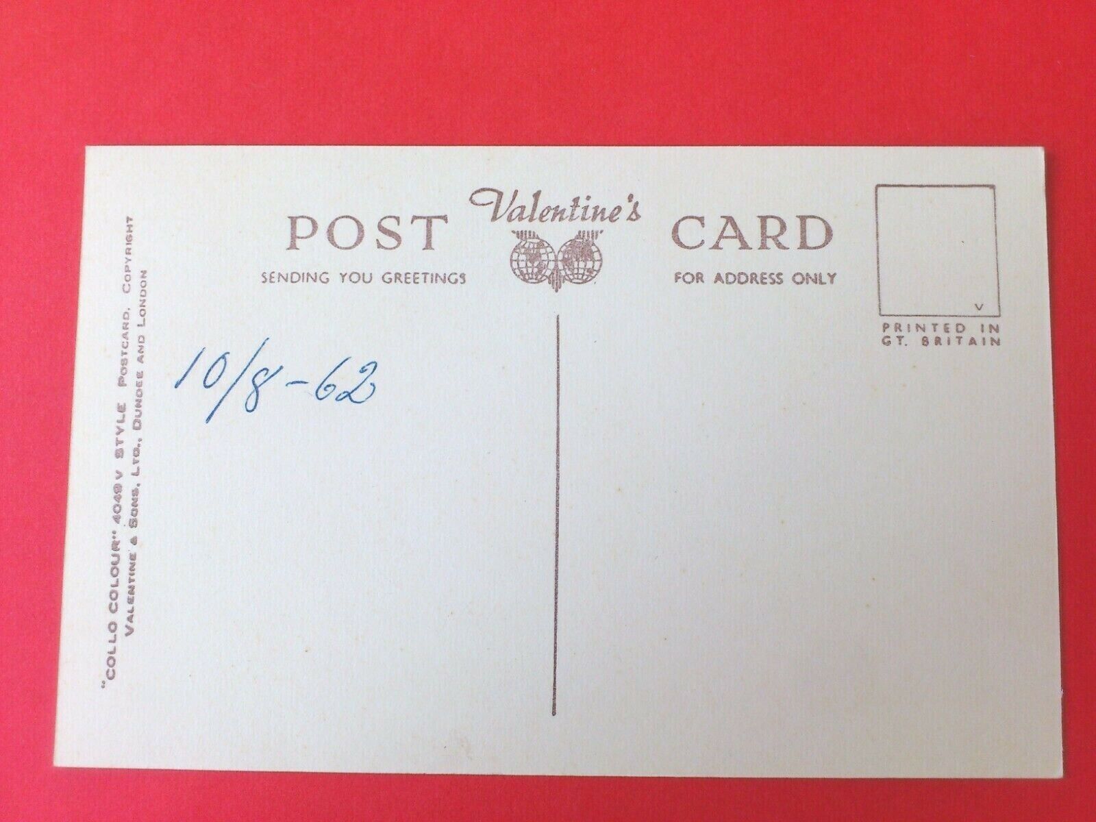 Vintage Postcard UKBest of luck from Hexham From 1962