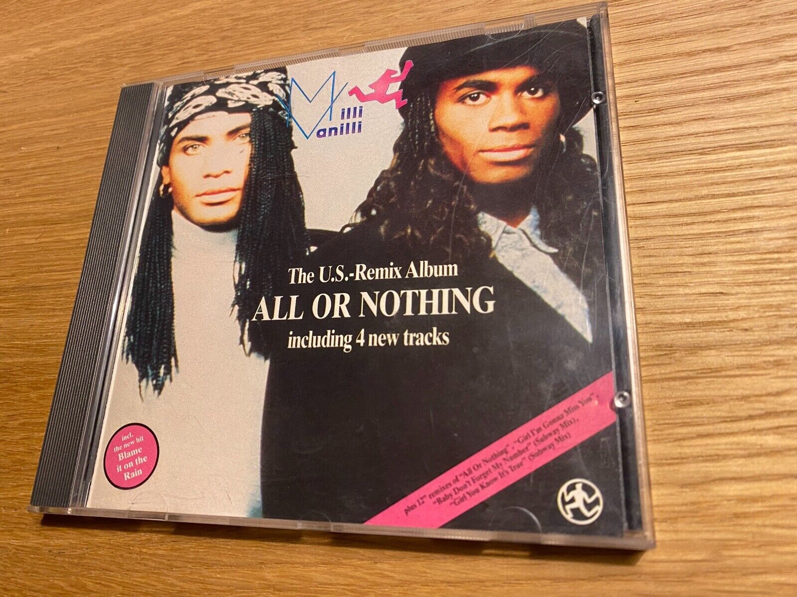 MILLI VANILLI "ALL OR NOTHING" CD ALBUM 9 REMIXED TRACKS CHRYSALIS RECORDS UK