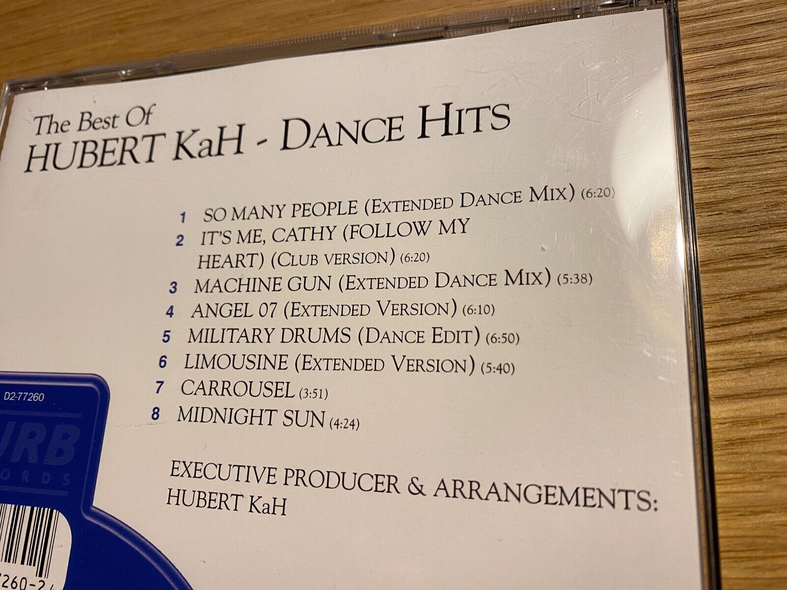 HUBERT KAH "THE BEST OF DANCE HITS" 1990 CURB RECORDS USA PRESS 8 TRACK CD ALBUM