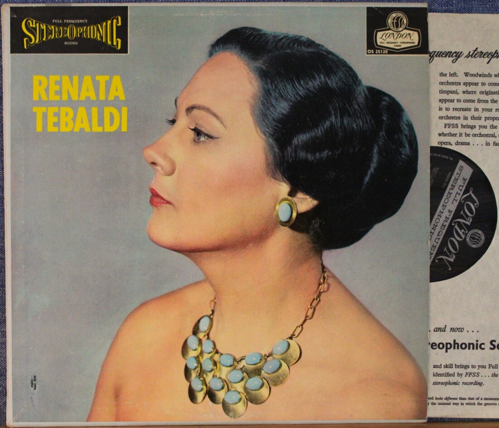 Tebaldi Operatic arias London OS 25120 wb NM