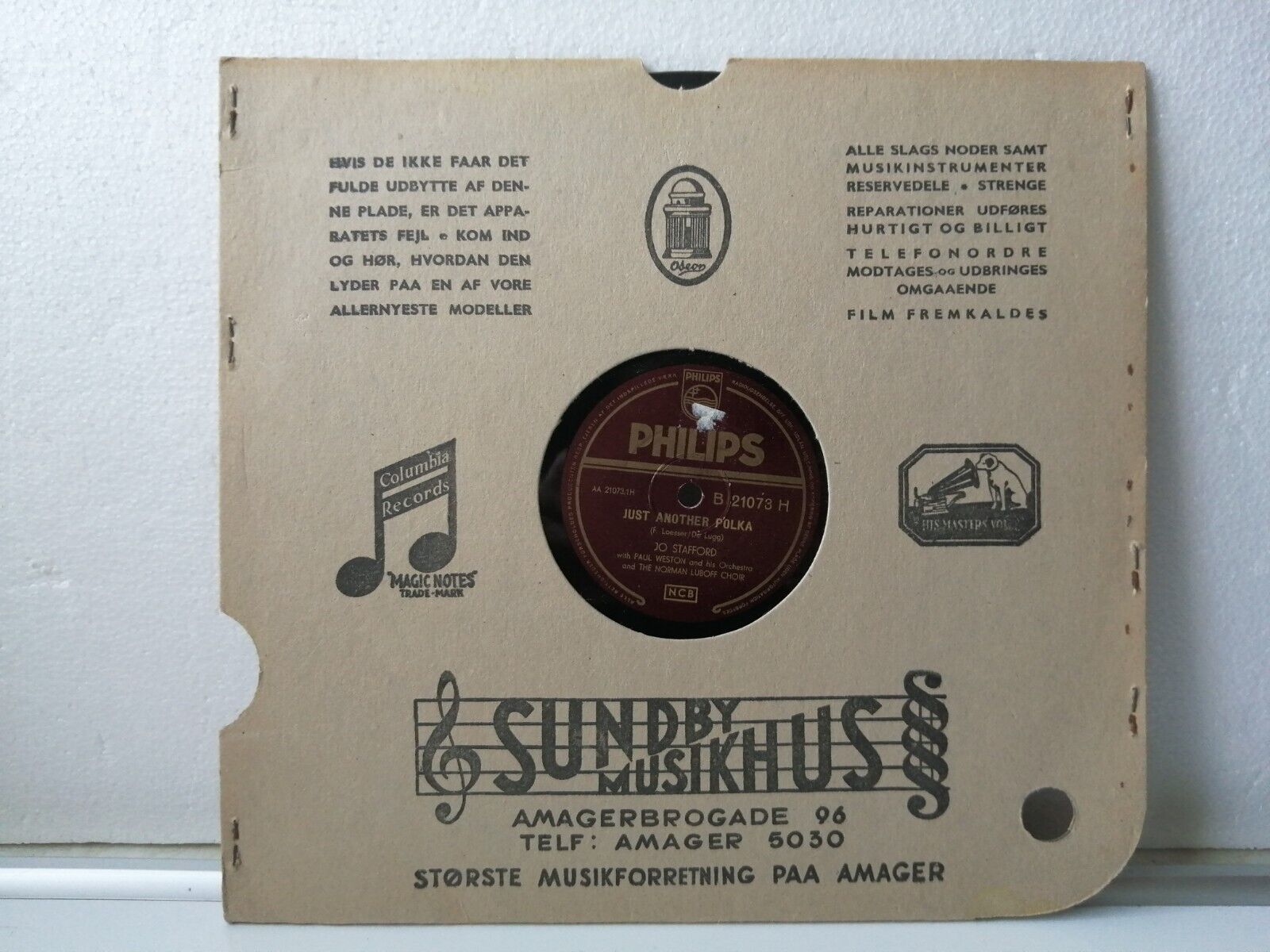 78 RPM  shellac JO STAFFORD : My DearestMy Darling /Just Another Polka