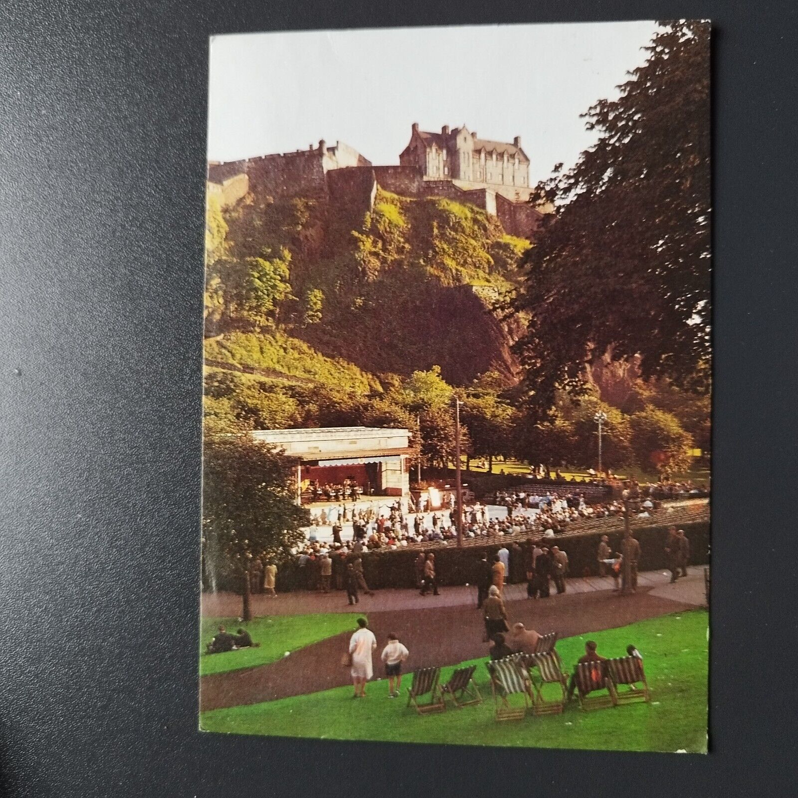 Scotland Edinburgh Princess Street and Bandstand