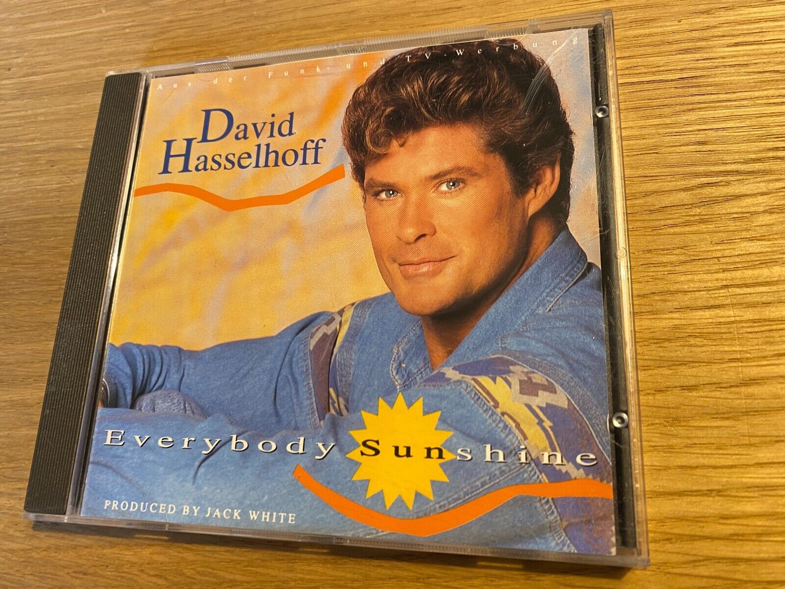 DAVID HASSELHOFF EVERYBODY SUNSHINE 1992 CD ALBUM 12 TRACK WHITE RECORDS GERMANY