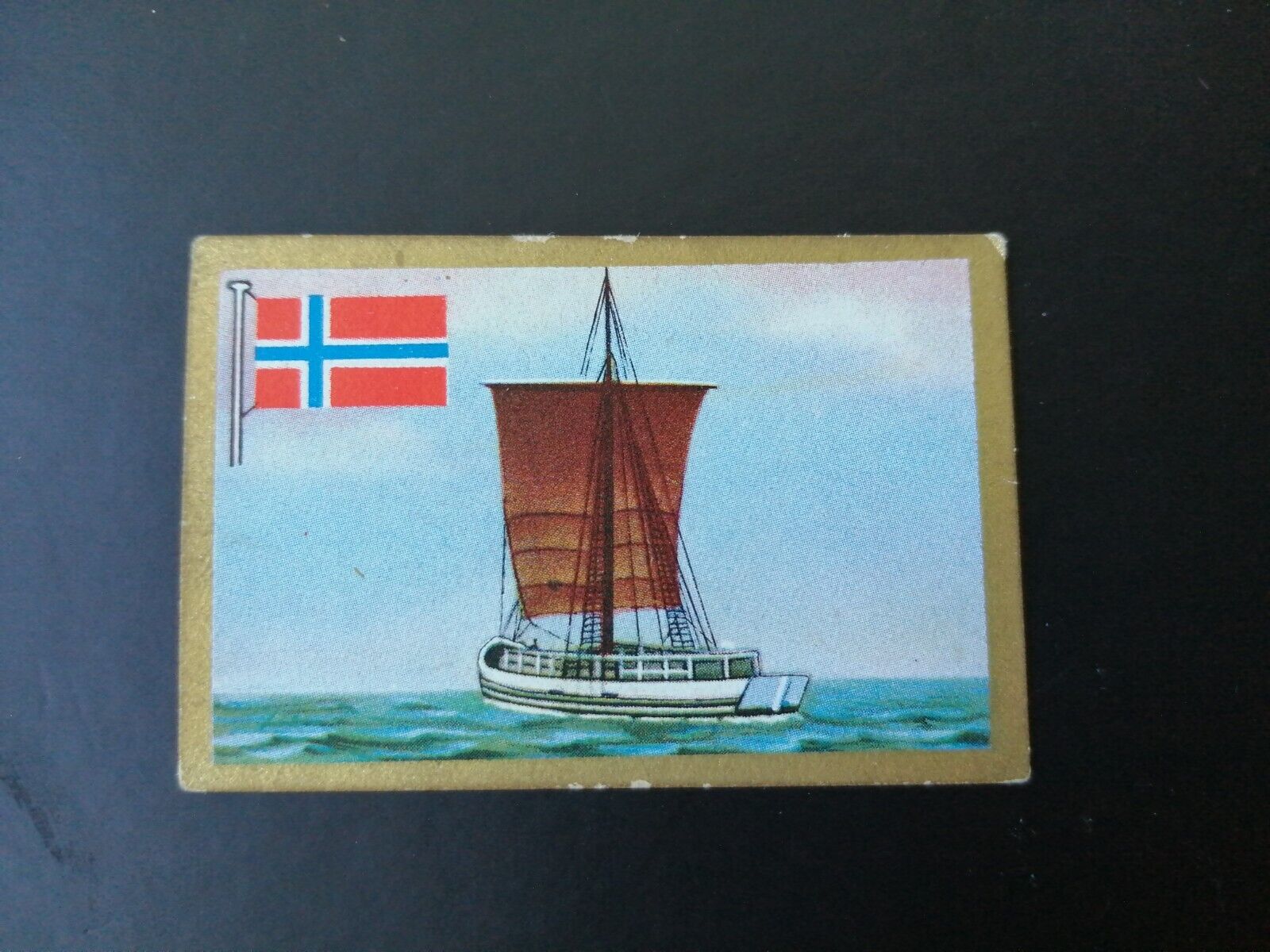 German SABA tobacco ship trading card 1931-33No 113NorwayYacht