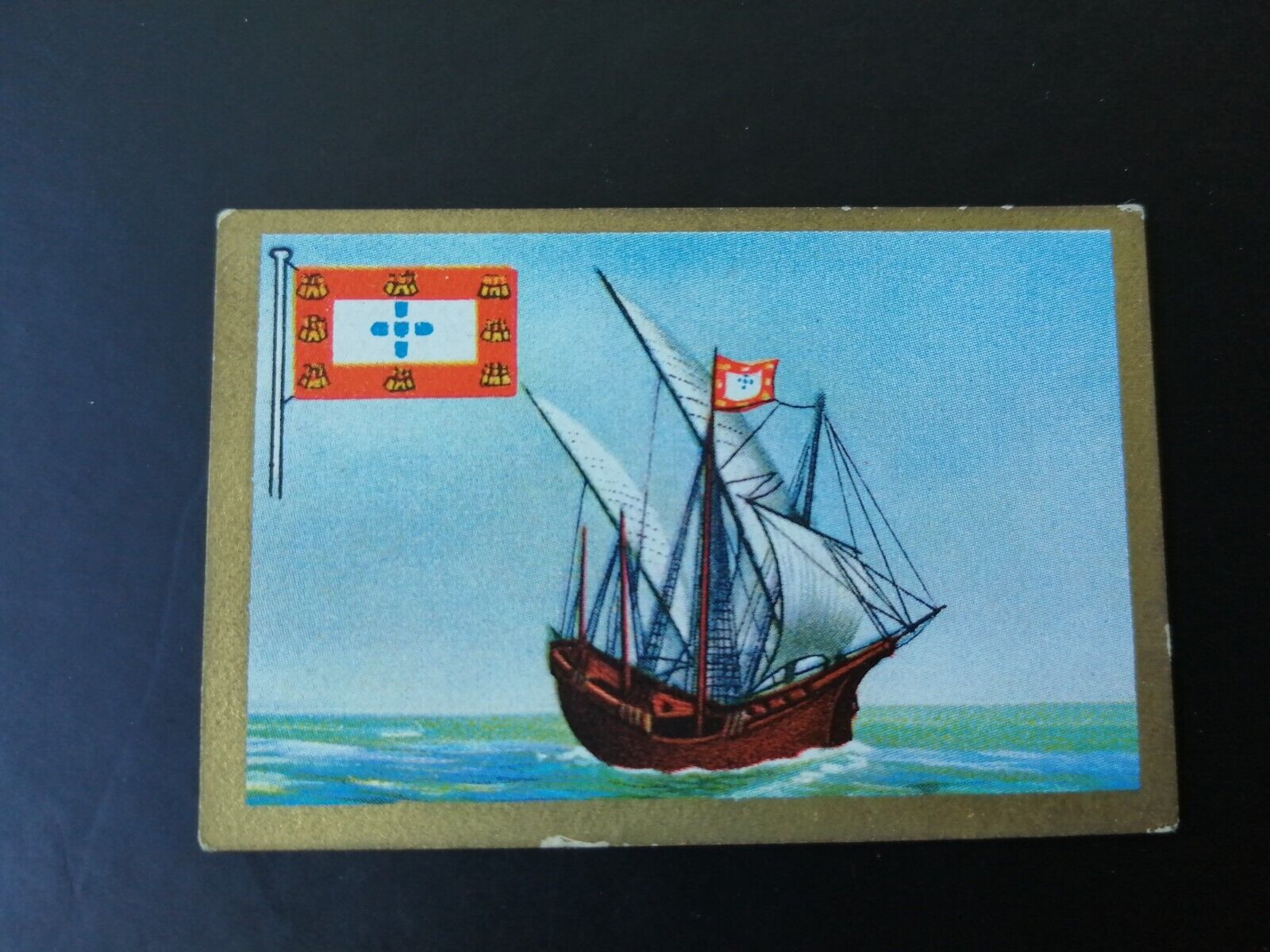 German SABA tobacco ship trading card 1931-33No 6 "Magellan" Portugal