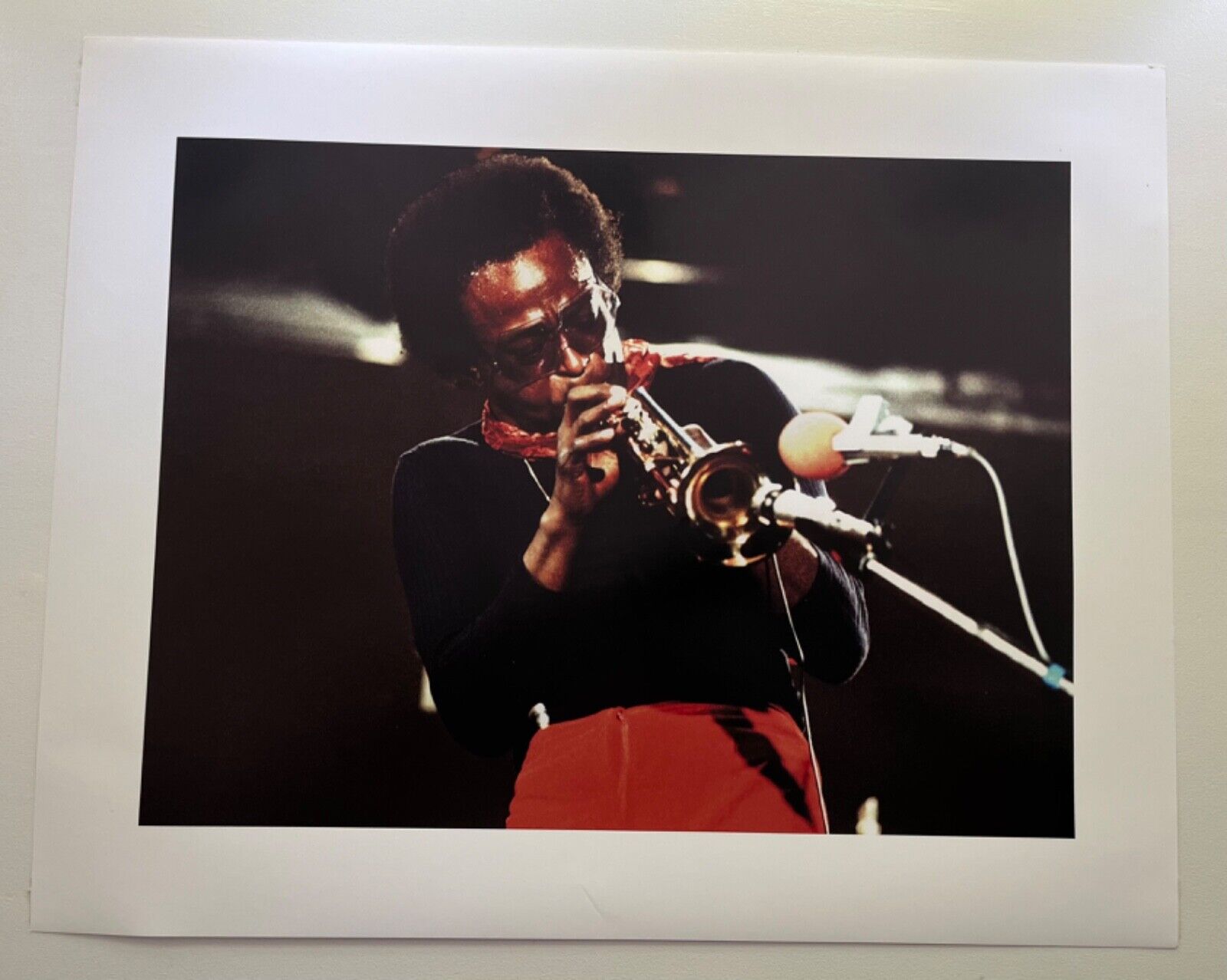 Unique photo of Miles Davis 1:1 by Jan Persson  Estate Sale signed