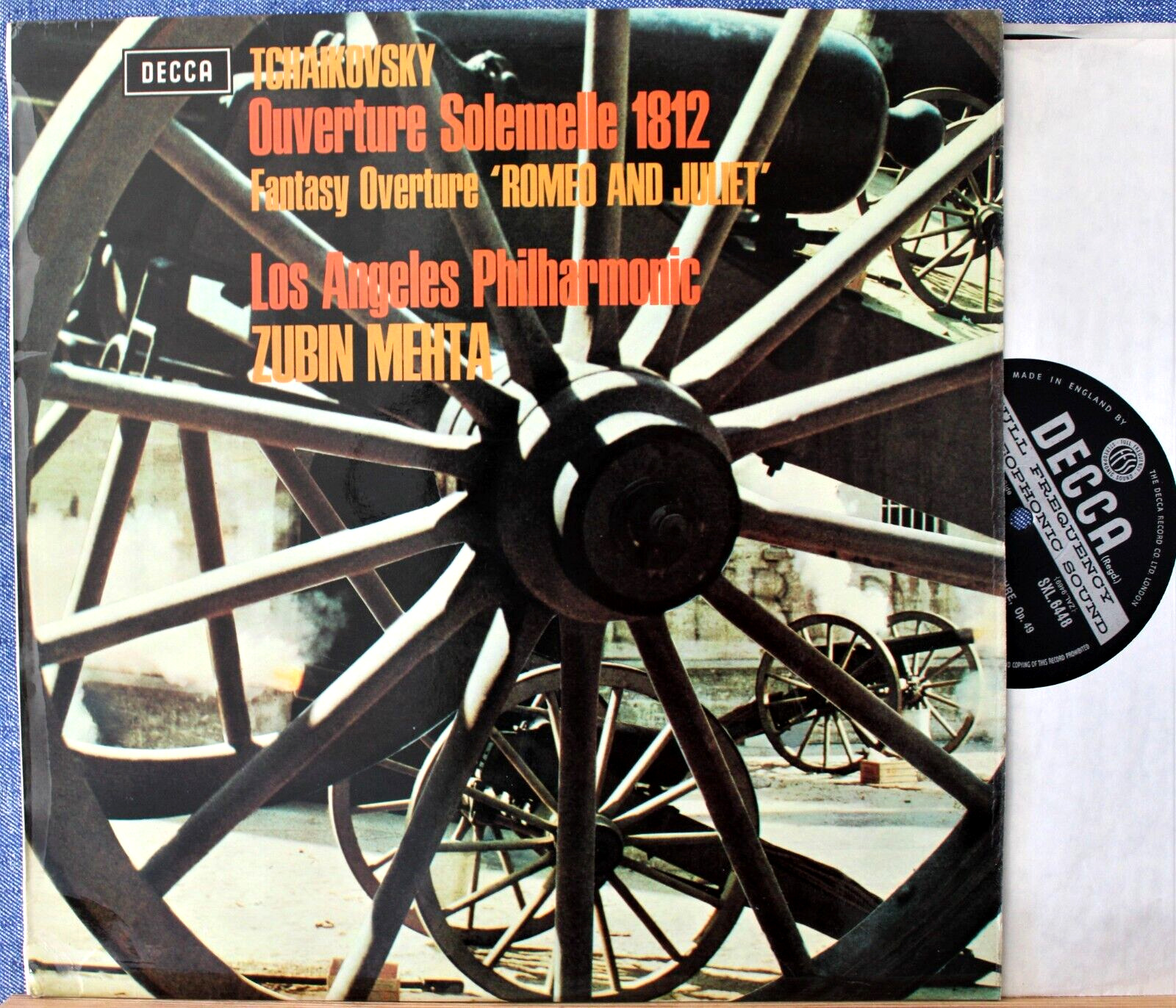 Mehta Tchaikovsky (Romeo and Juliet; 1812) Decca SXL 6448 wb NM(-)