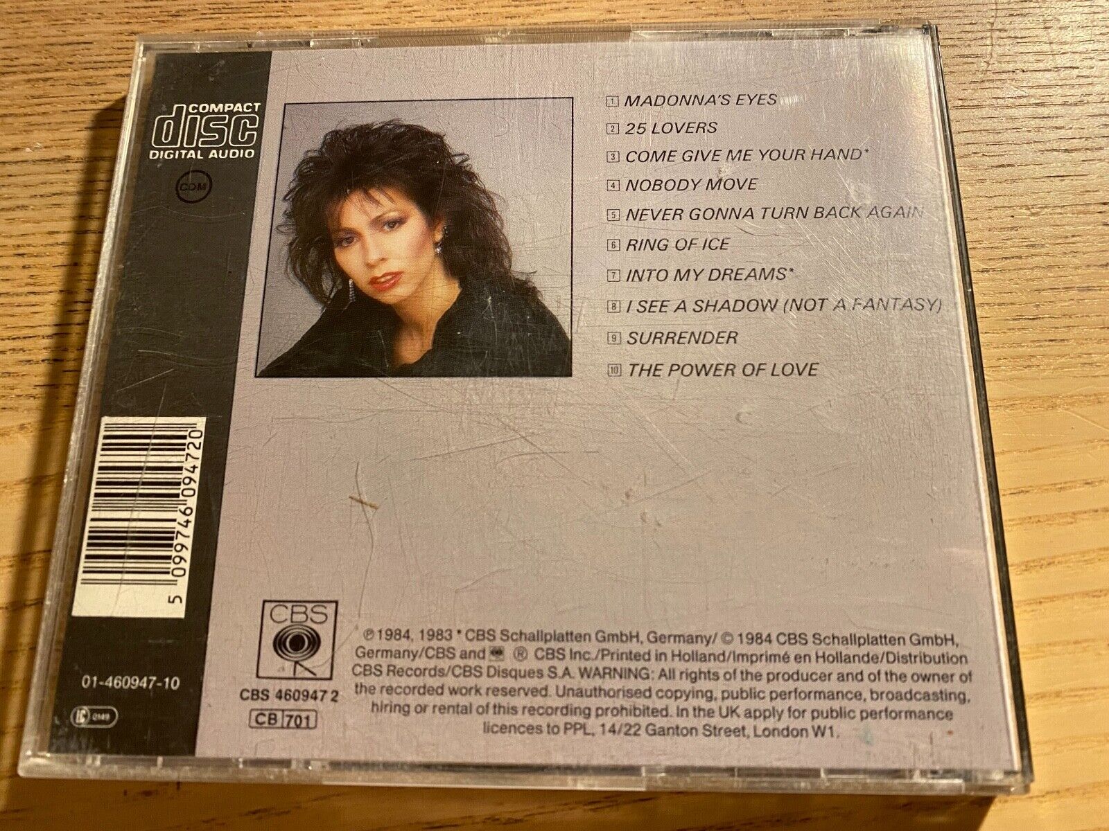 JENNIFER RUSH "INTERNATIONAL VERSION" 1984 CD ALBUM CBS RECORDS 10 TRACK AUSTRIA