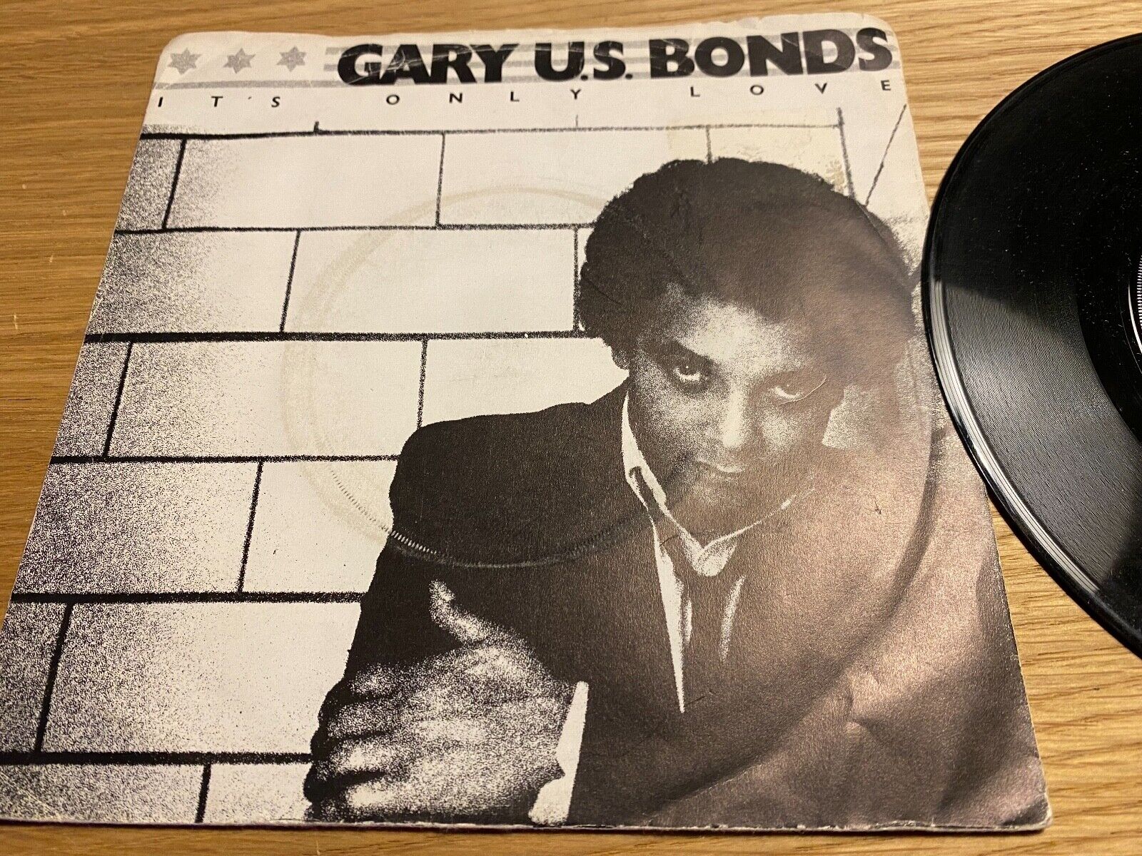 GARY US BONDS "IT´S ONLY LOVE / THIS LITTLE GIRL (LIVE)" 1981 UK PRESS SINGLE