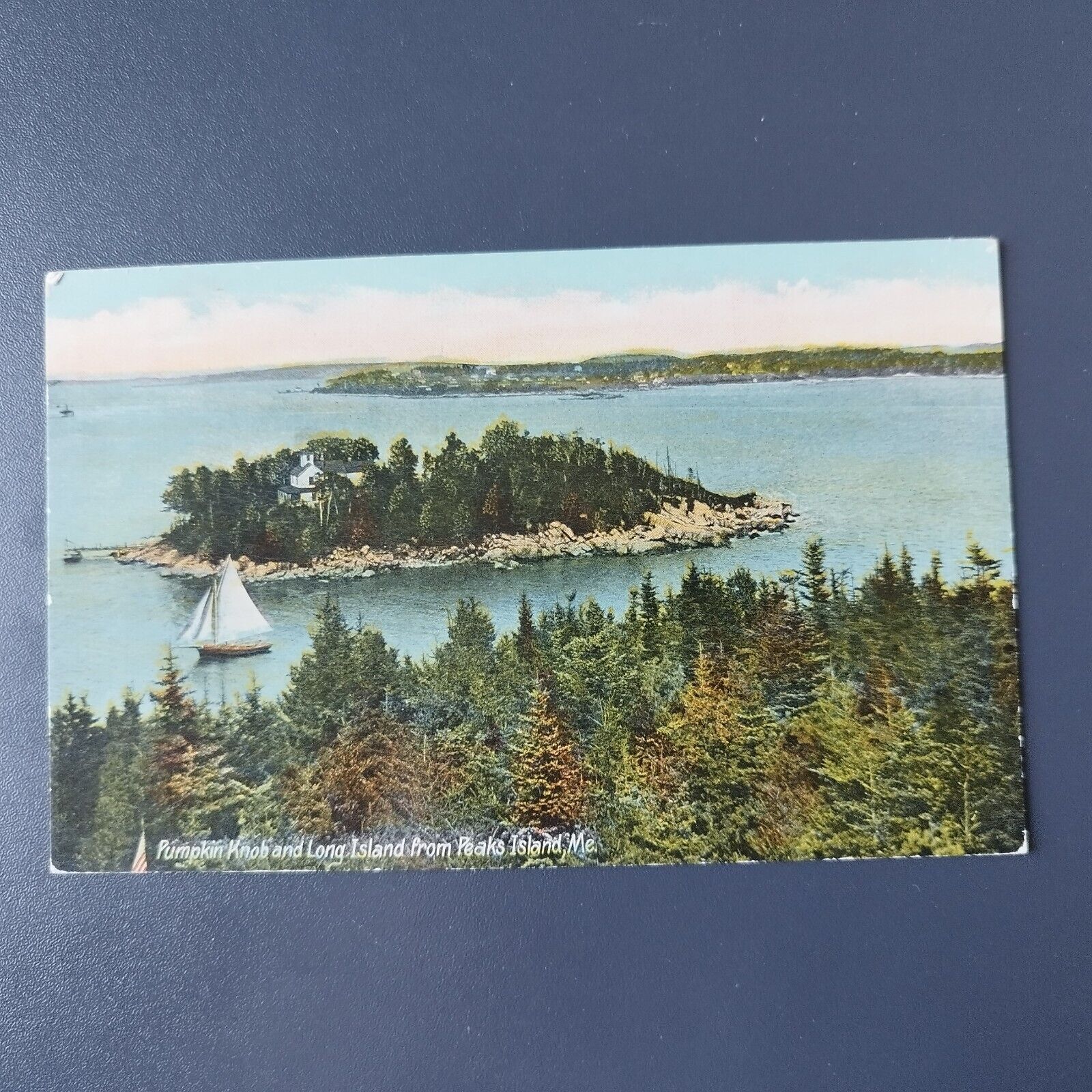 Maine Pumpkin Knob and Long Island from Peaks Island