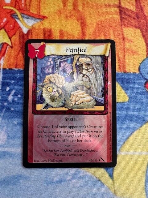 Harry Potter Petrified TCG Chamber Of Secrets COS WOTC Foil Holo #42