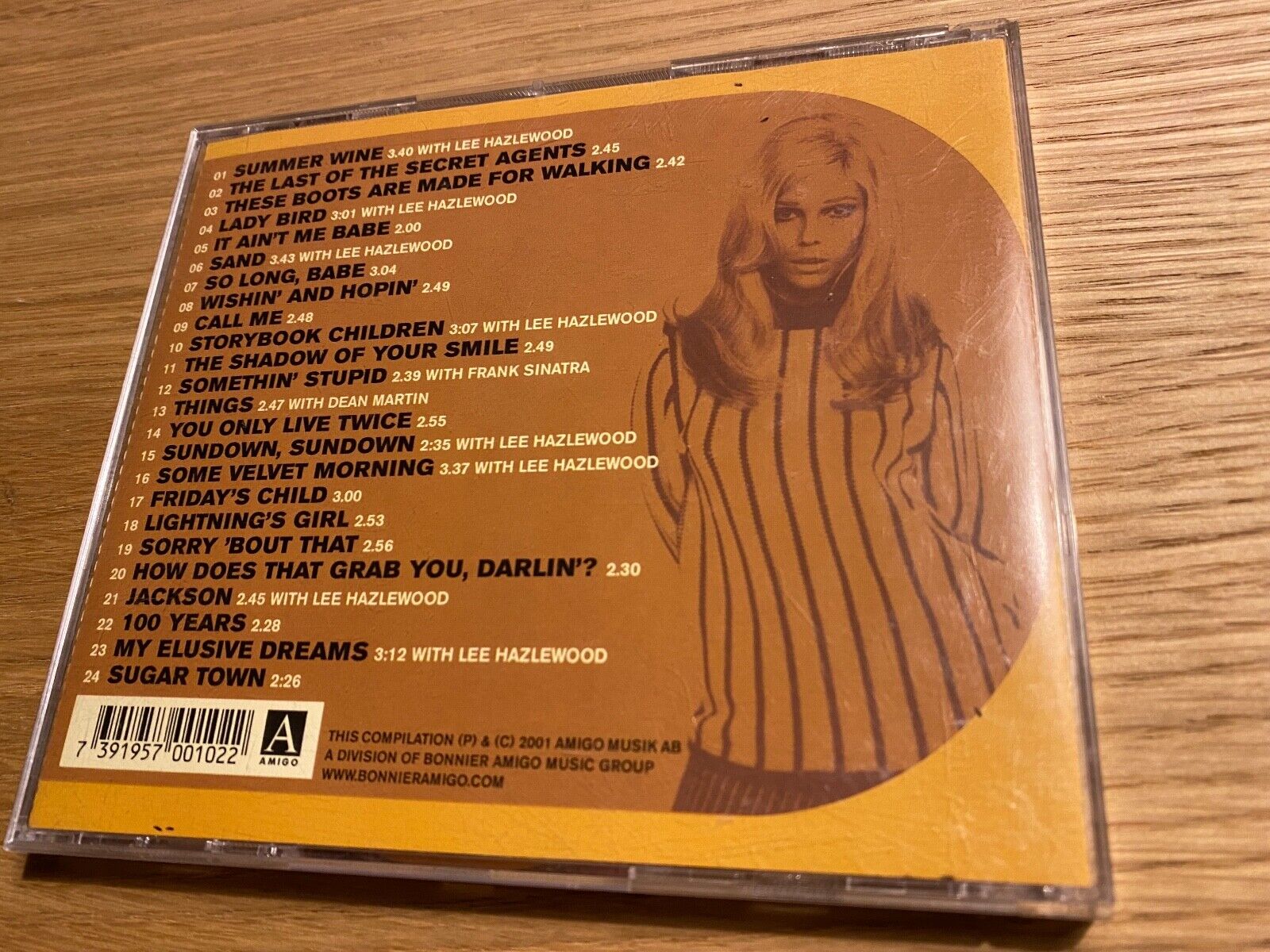 NANCY SINATRA "THE VERY BEST OF" CD ALBUM 24 TRACK SCANDINAVIAN PRESSING 2001 CD