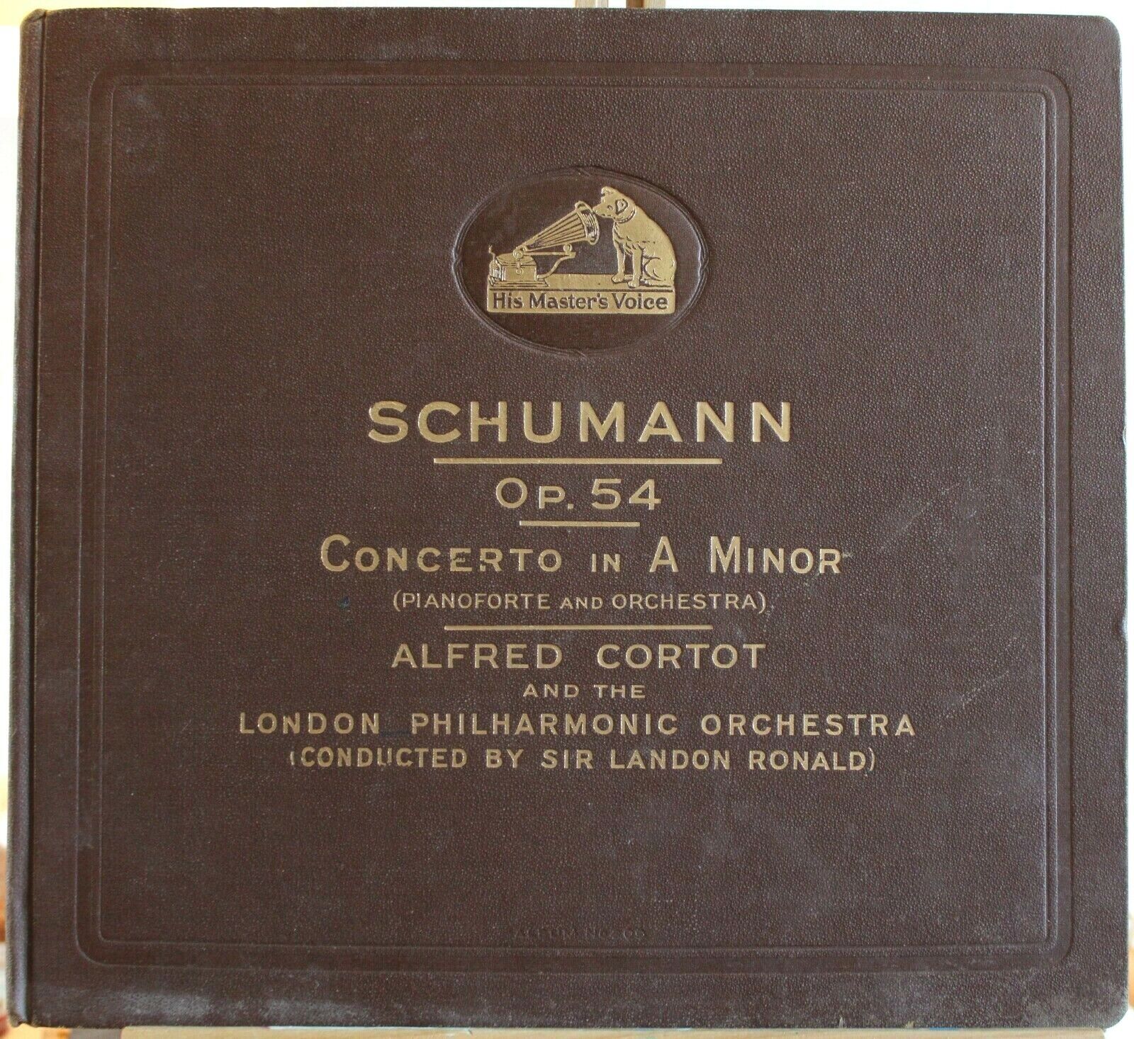 Cortot; Ronald Schumann (Piano concerto) HMV DB 2181-4 (4) orig album NM(-)