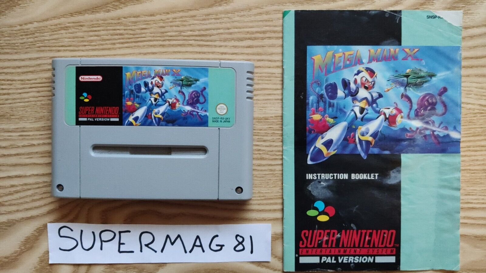 Mega Man X Super Nintendo SNES PAL *RARE* 100% Authentic