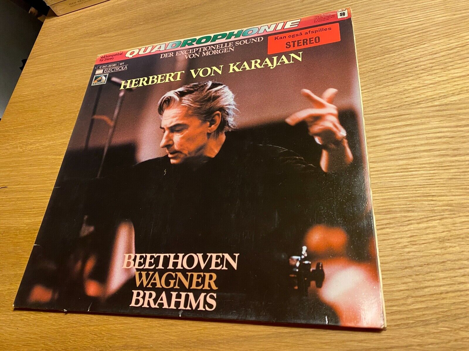 HERBERT VON KARAJAN QUADROPHONIC ELECTROLA RECORDS VINYL WGERMAN PRESS GATEFOLD