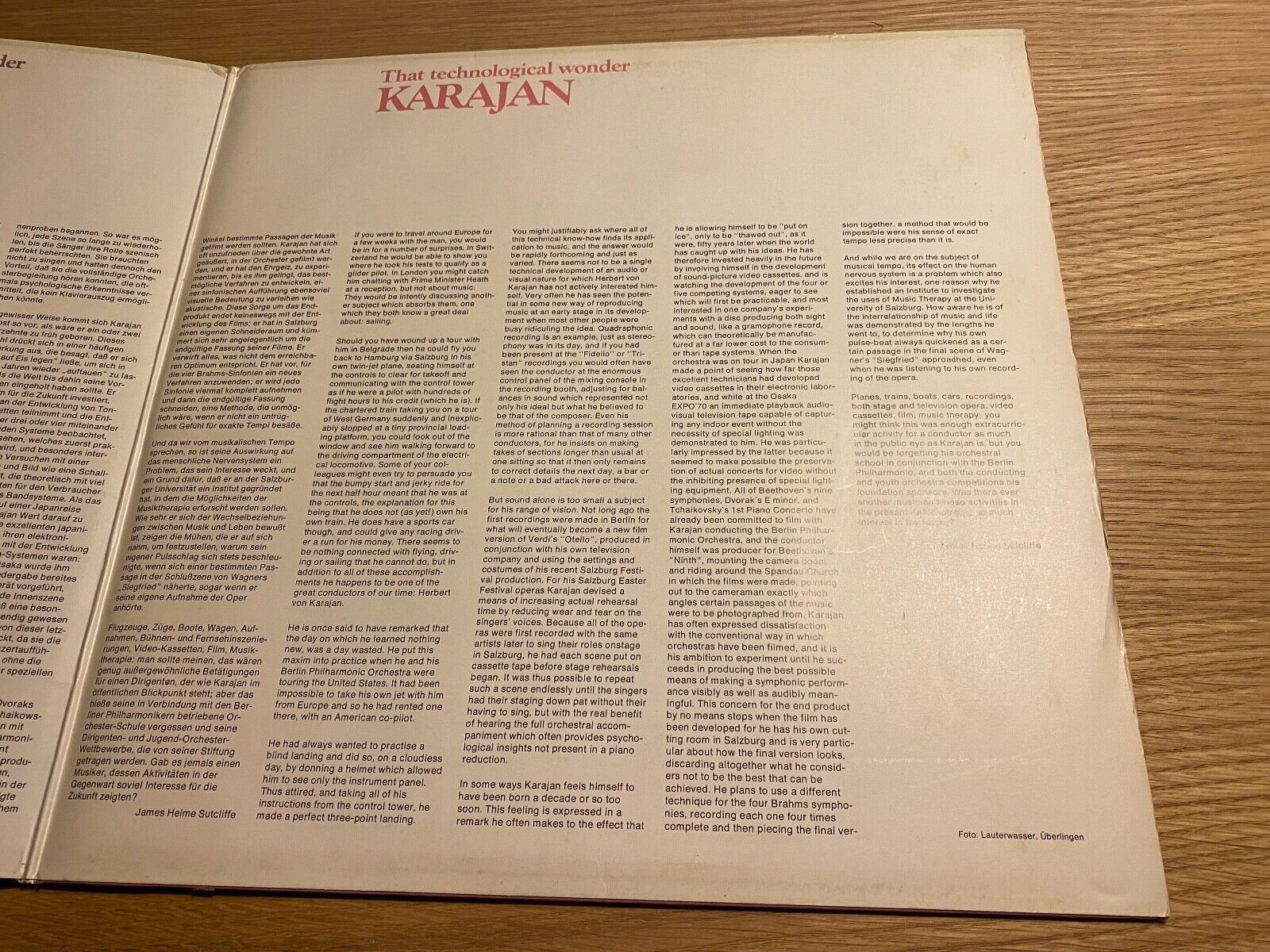 HERBERT VON KARAJAN QUADROPHONIC ELECTROLA RECORDS VINYL WGERMAN PRESS GATEFOLD