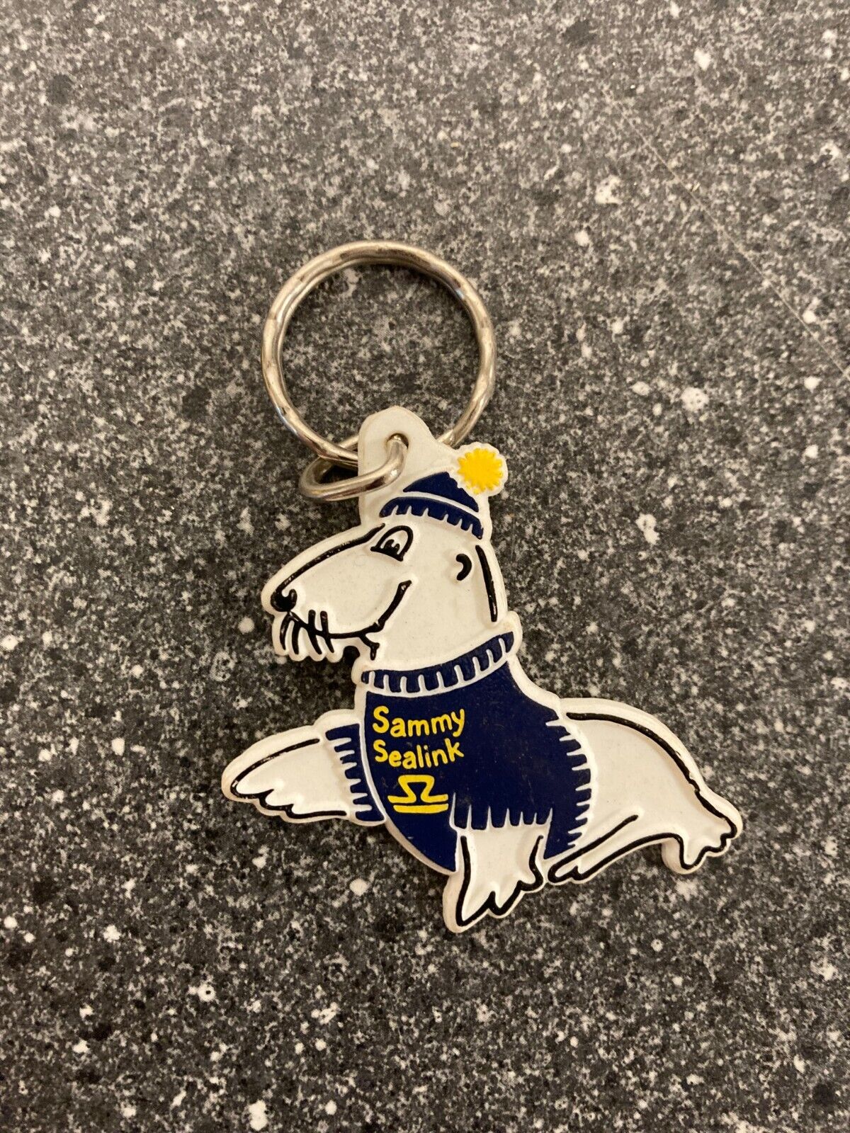 Sammy Sealink Junior Commodore Club Plastic Keychain - Vintage and Original!