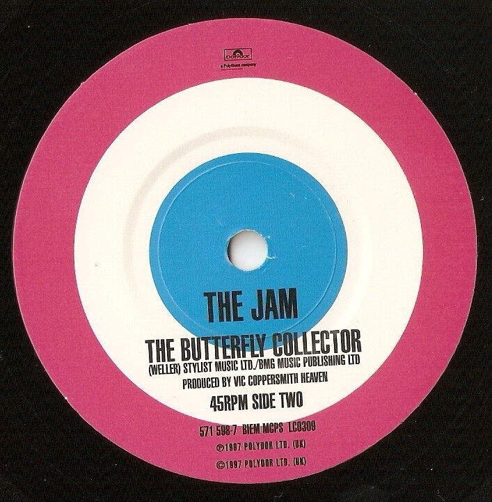 THE JAM THE BITTEREST PILL  THE BUTTERFLY COLLECTOR 45+PS 1997 MOD REVIVAL WHO