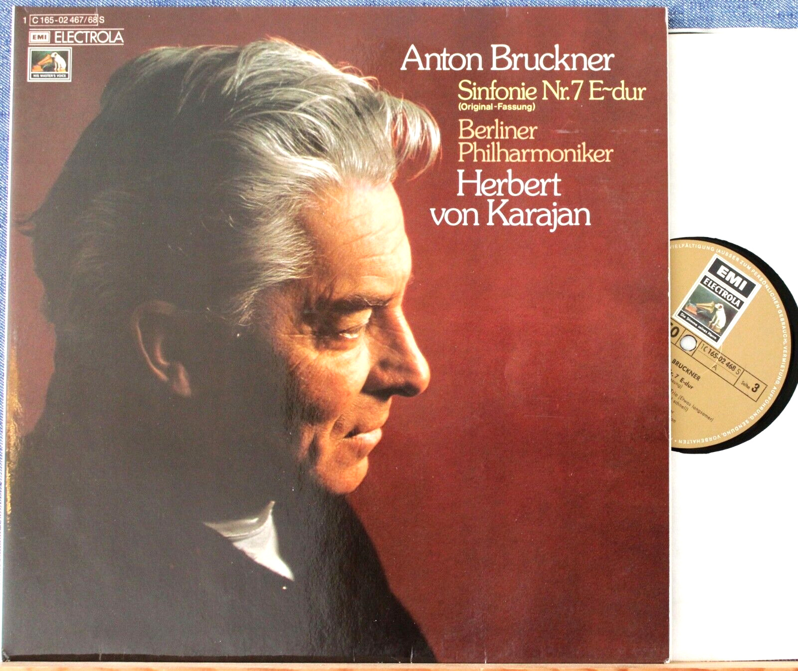 Karajan Bruckner (Symphony 7) EMI 165-02 467/8 (2) NM