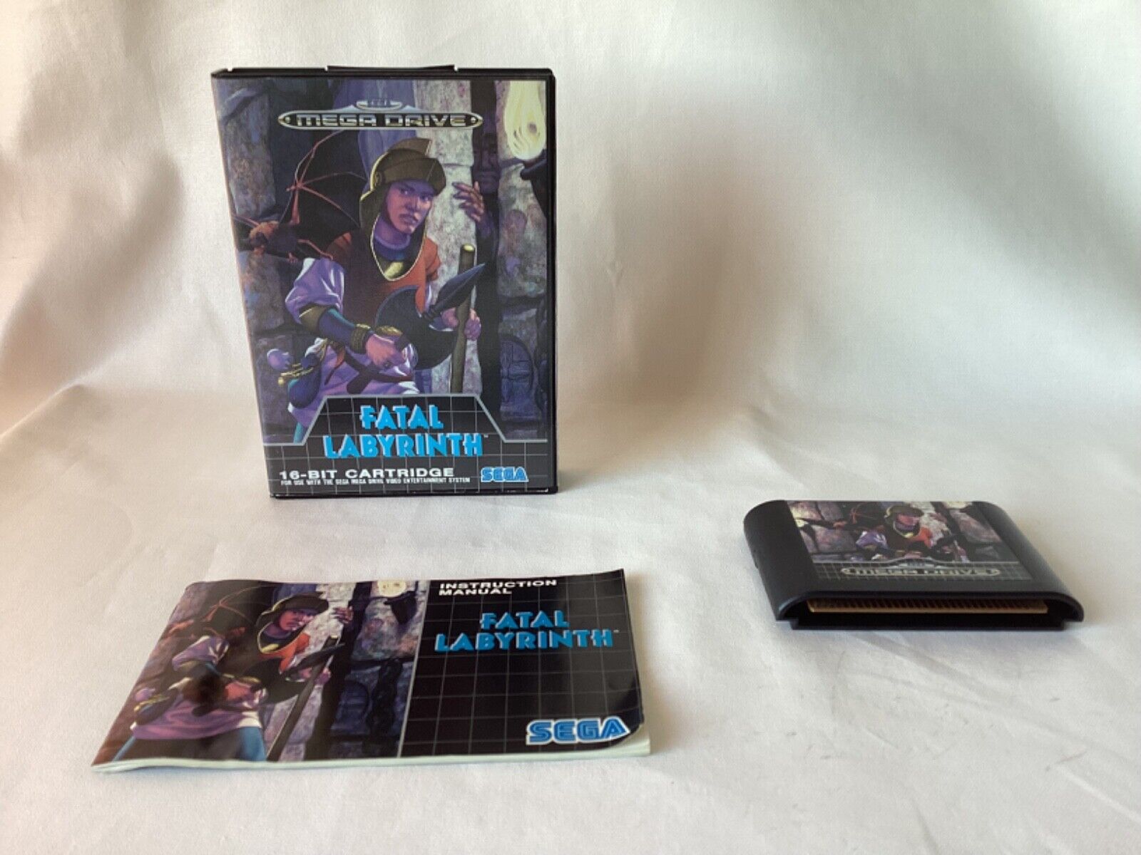 Sega Megadrive Game Fatal Labyrinth - Boxed Complete With Instructions PAL EUR