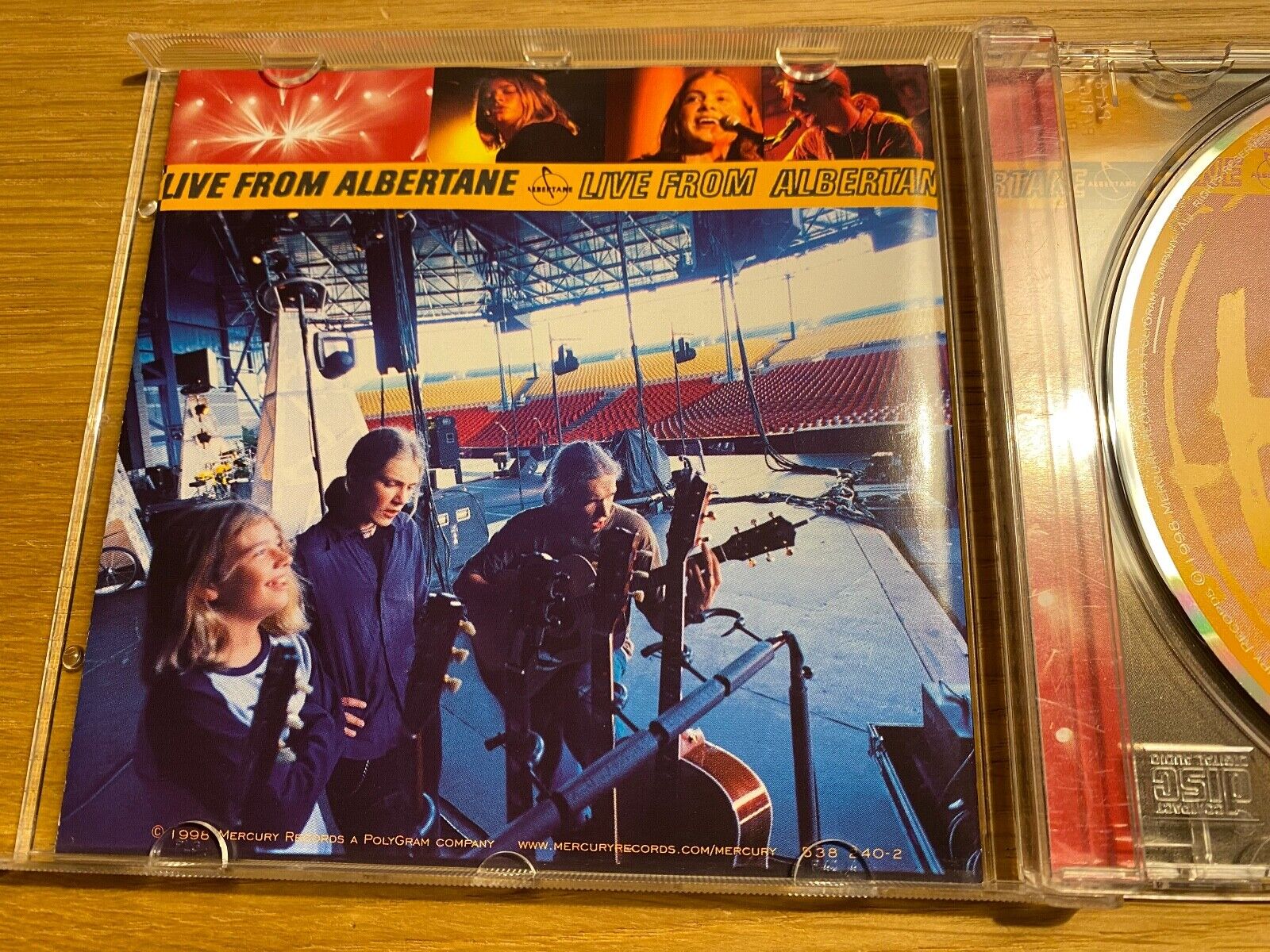 HANSON "LIVE FROM ALBERTANE" 1998 CD ALBUM 12 LIVE TRACK MERCURY RECORDS LIVE CD