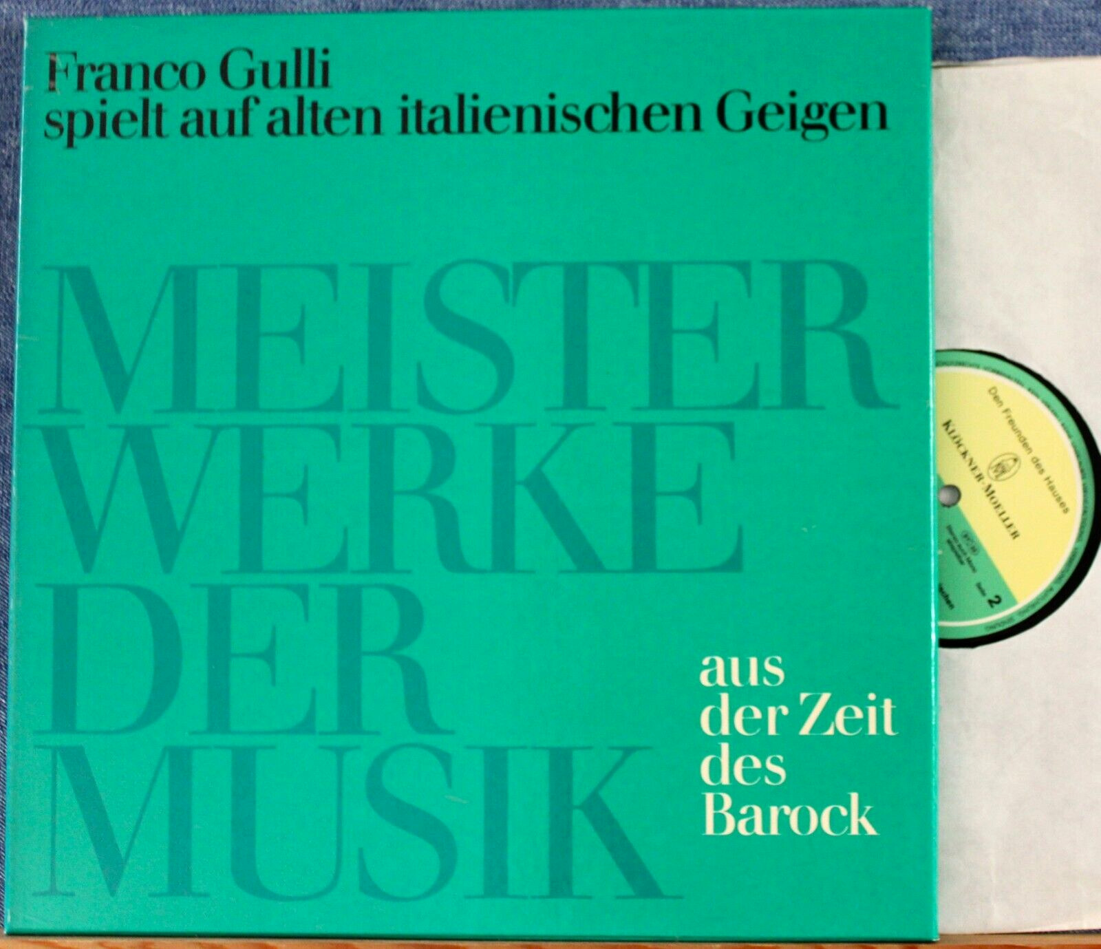 Gulli Violin Music of the Baroque era Klöckner-Moeller 666324 NM