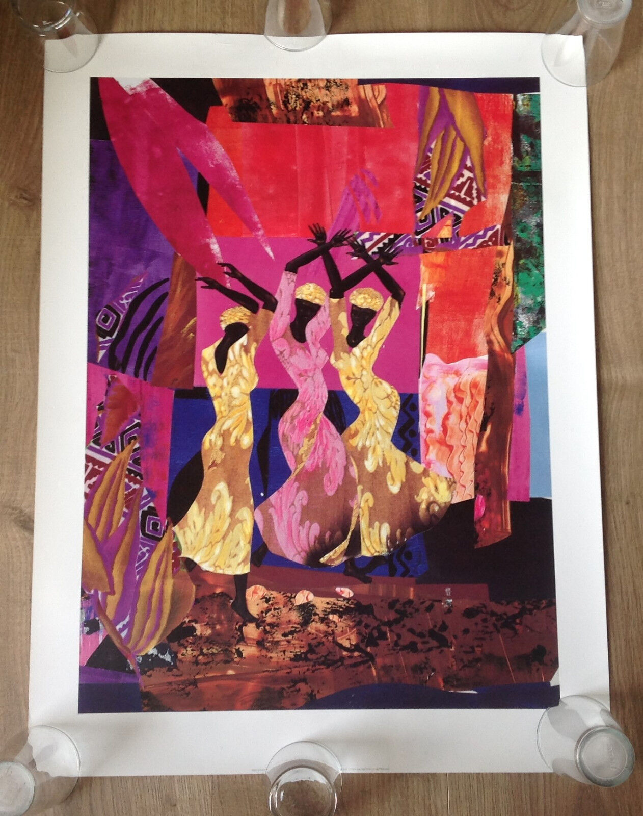 THREE DANCERS 1992 WIZARD + GENIUS POSTER PRINT UNFRAMED VTG POSTER SWITZERLAND