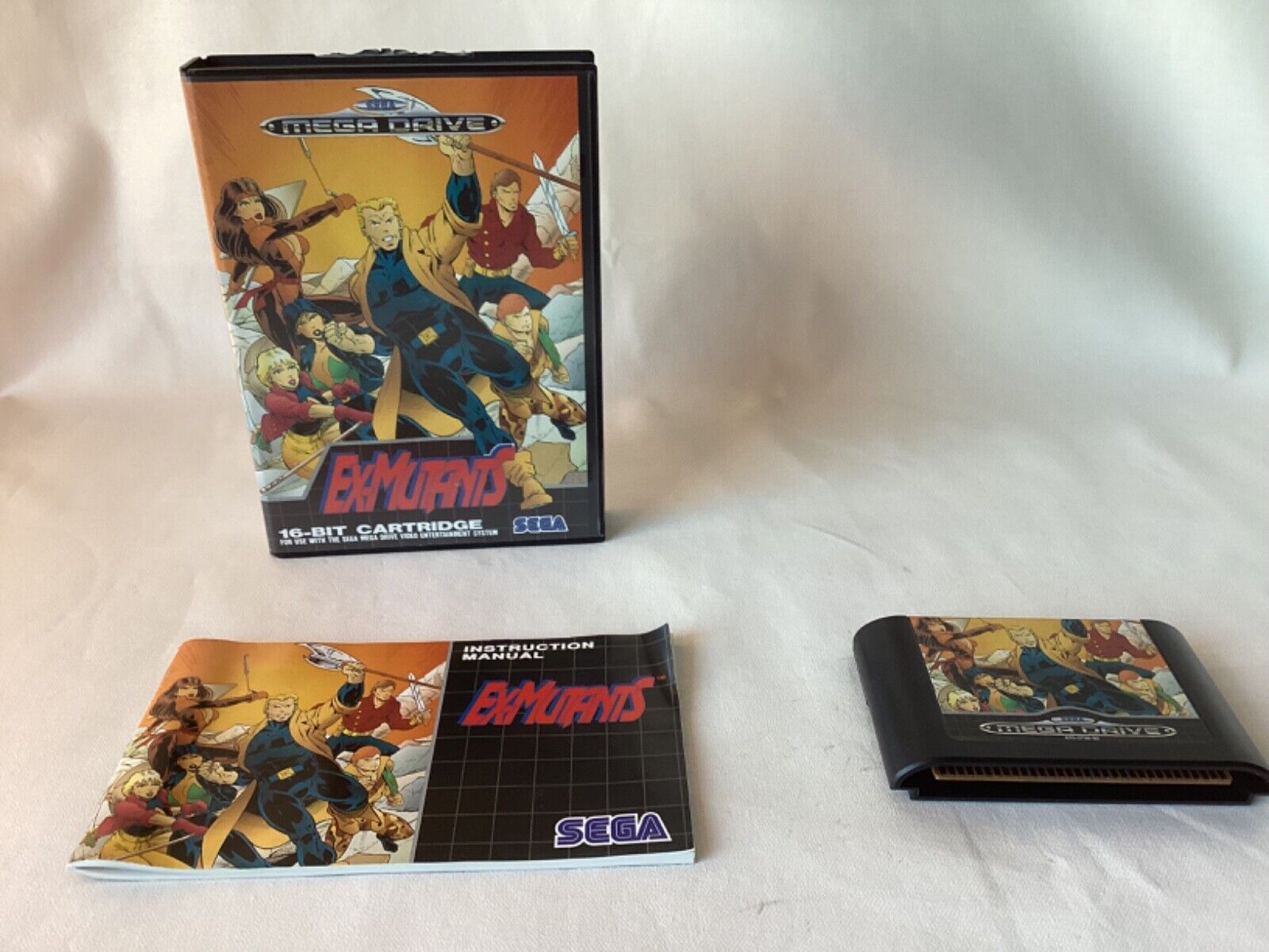 Ex-Mutants Sega Mega Drive Game Rare Collectors Vintage Gamers