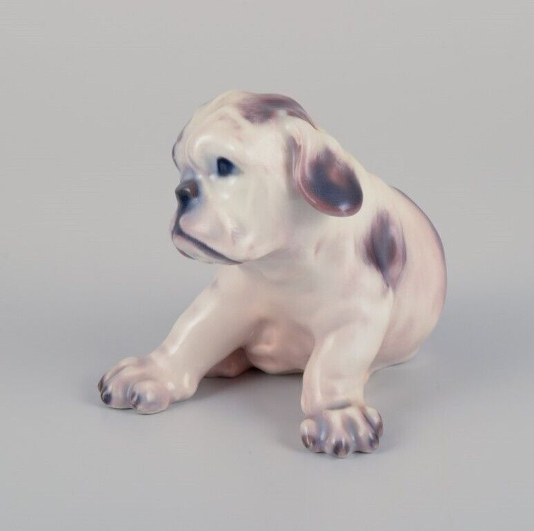 Dahl Jensen porcelain figurine of an English Bulldog puppy 1930s