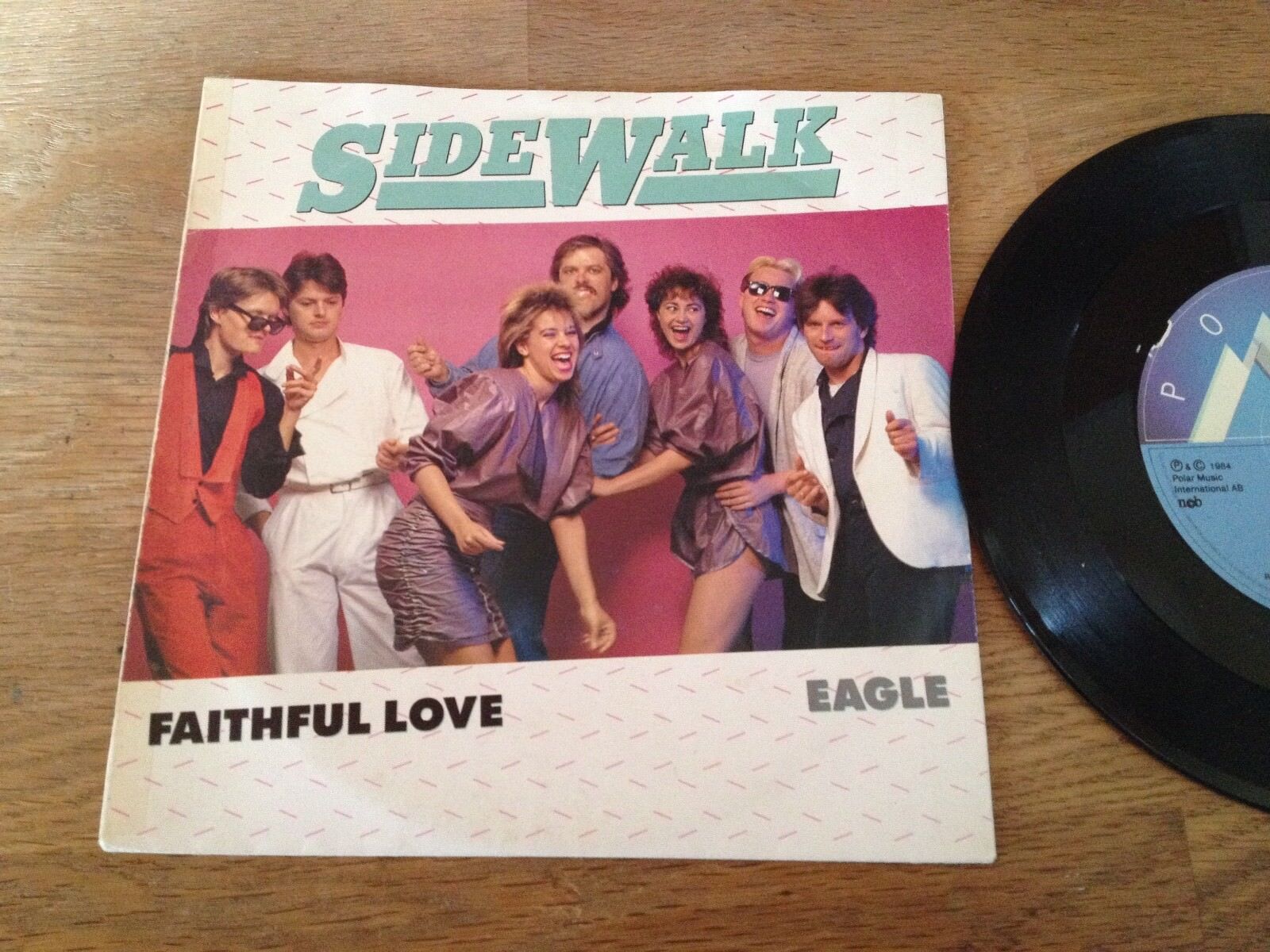 SIDEWALK "FAITHFUL LOVE/EAGLE" 1984 NCB POLAR MUSIC INTERNATIONAL AB SWEDEN ABBA