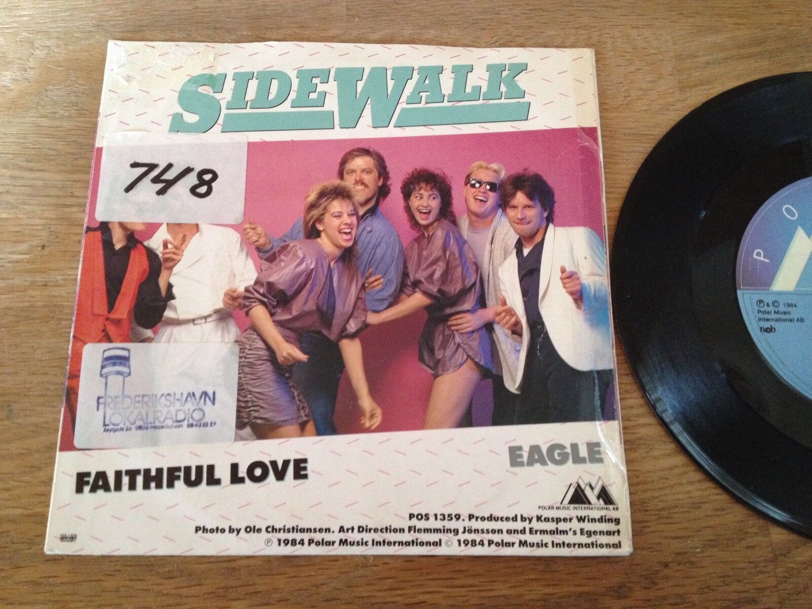 SIDEWALK "FAITHFUL LOVE/EAGLE" 1984 NCB POLAR MUSIC INTERNATIONAL AB SWEDEN ABBA