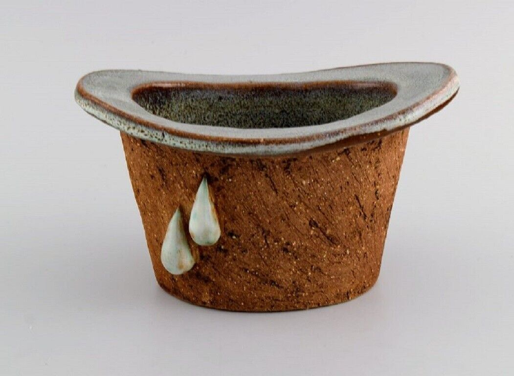 Curt M Addin (1931-2007) for Glumslöv  Freeform vase in stoneware